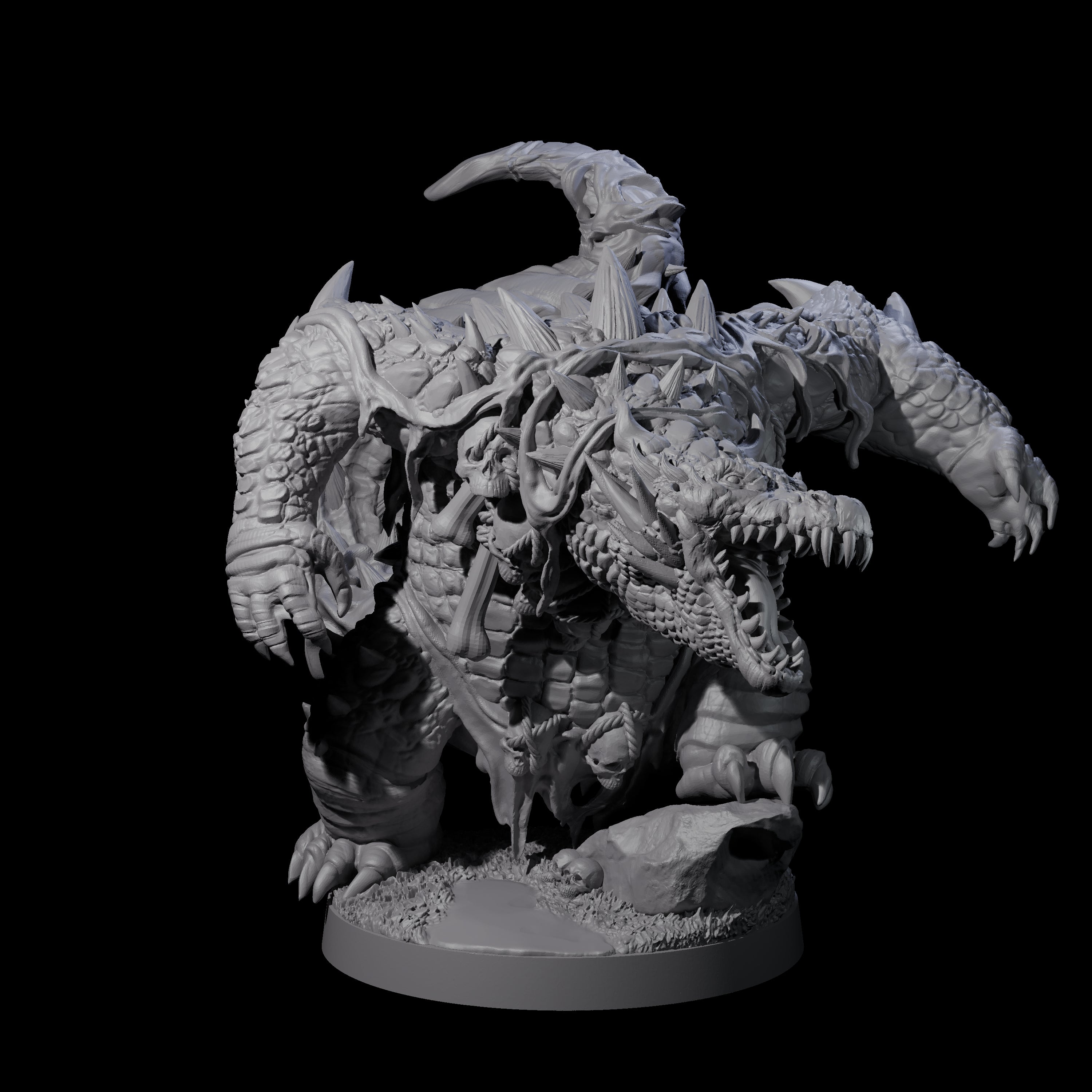 Hulking Lizardfolk Brute A Miniature for Dungeons and Dragons, Pathfinder or other TTRPGs