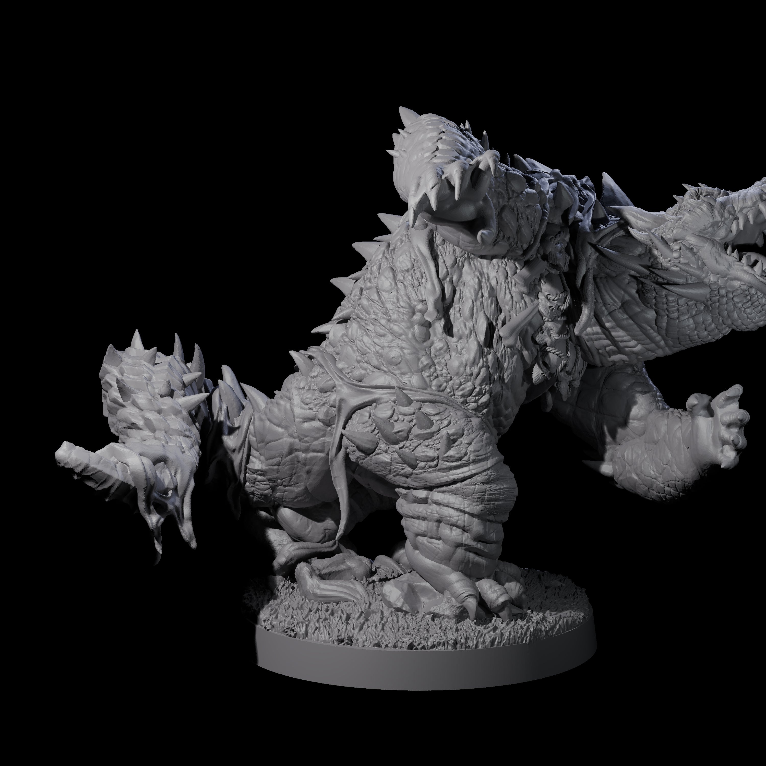 Hulking Lizardfolk Brute B Miniature for Dungeons and Dragons, Pathfinder or other TTRPGs