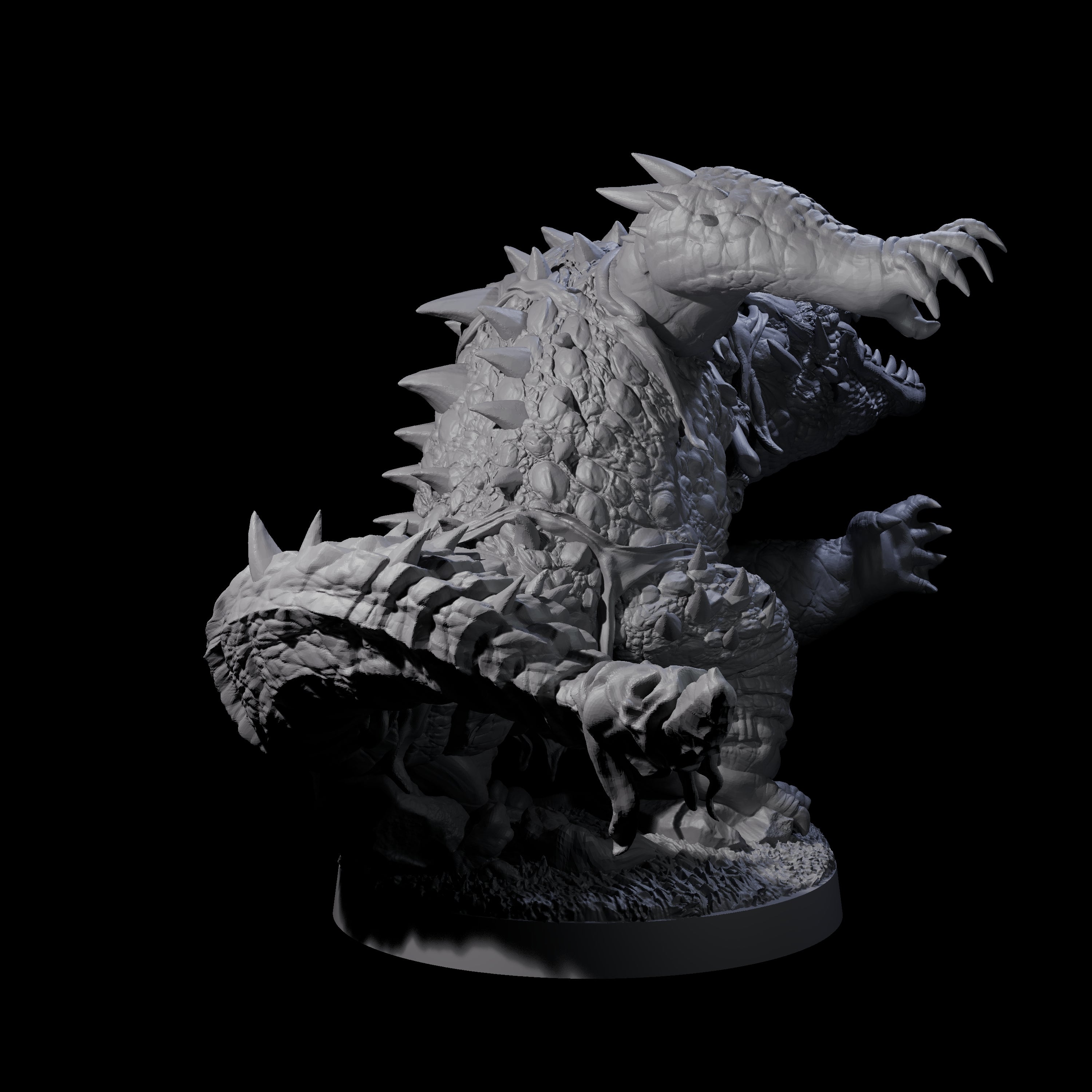 Hulking Lizardfolk Brute B Miniature for Dungeons and Dragons, Pathfinder or other TTRPGs