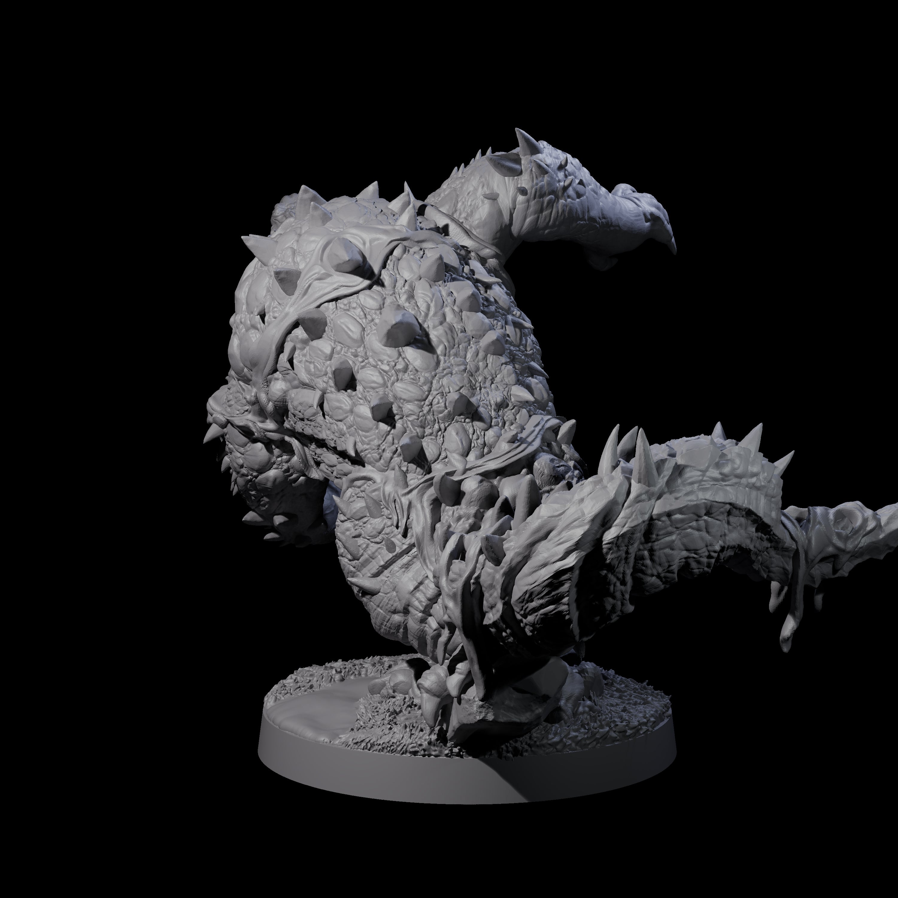 Hulking Lizardfolk Brute B Miniature for Dungeons and Dragons, Pathfinder or other TTRPGs