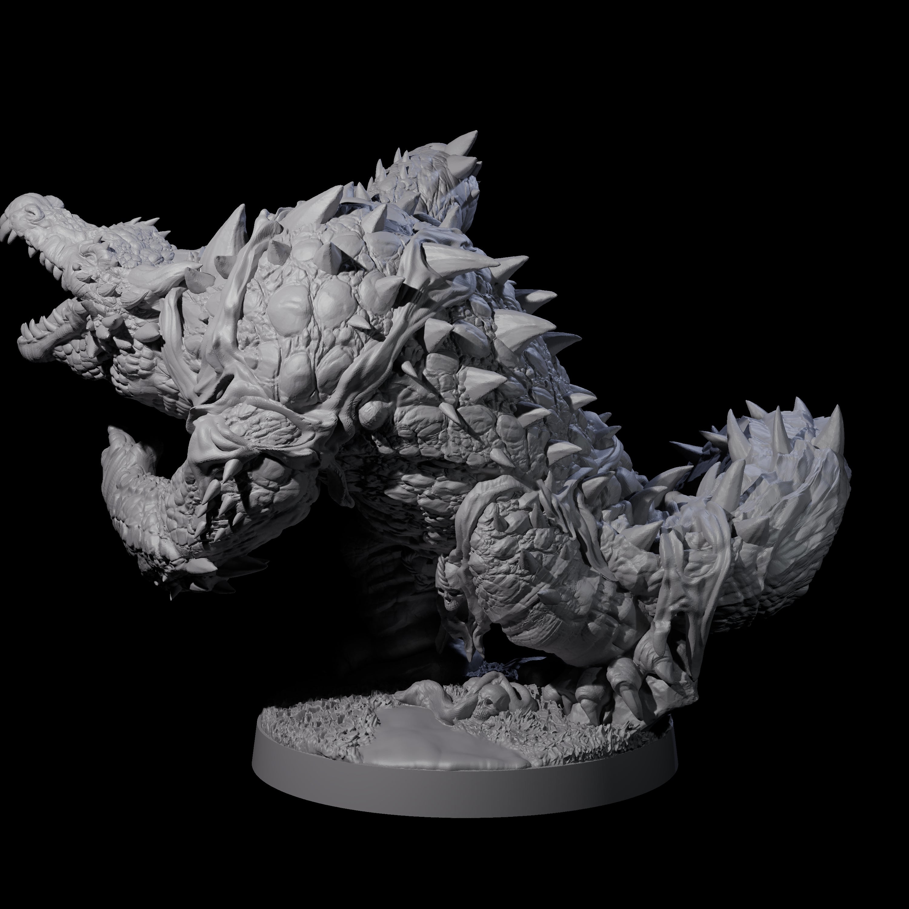 Hulking Lizardfolk Brute B Miniature for Dungeons and Dragons, Pathfinder or other TTRPGs