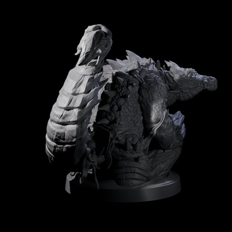 Hulking Lizardfolk Brute C Miniature for Dungeons and Dragons, Pathfinder or other TTRPGs