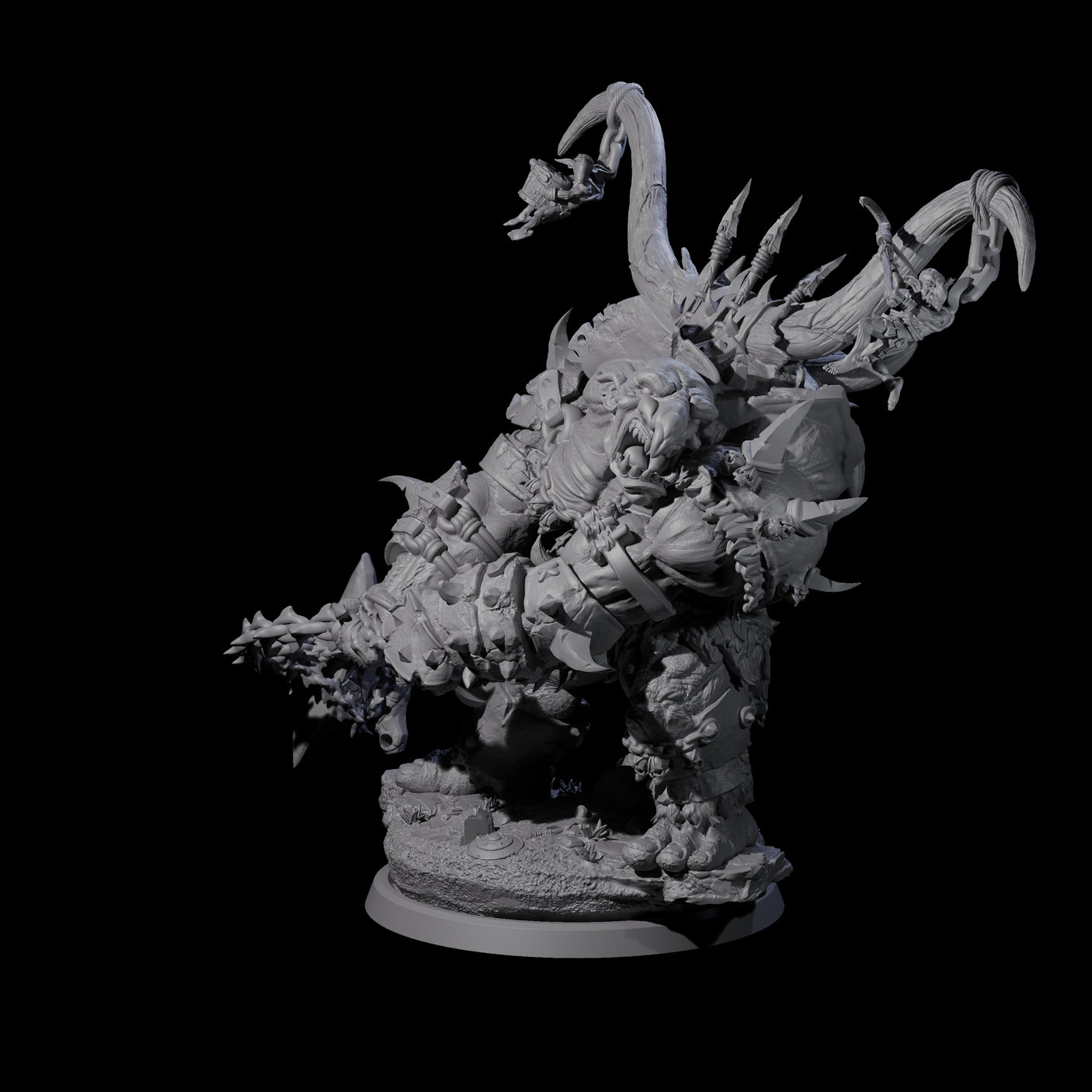Hulking Ogre Juggernaut A Miniature for Dungeons and Dragons, Pathfinder or other TTRPGs