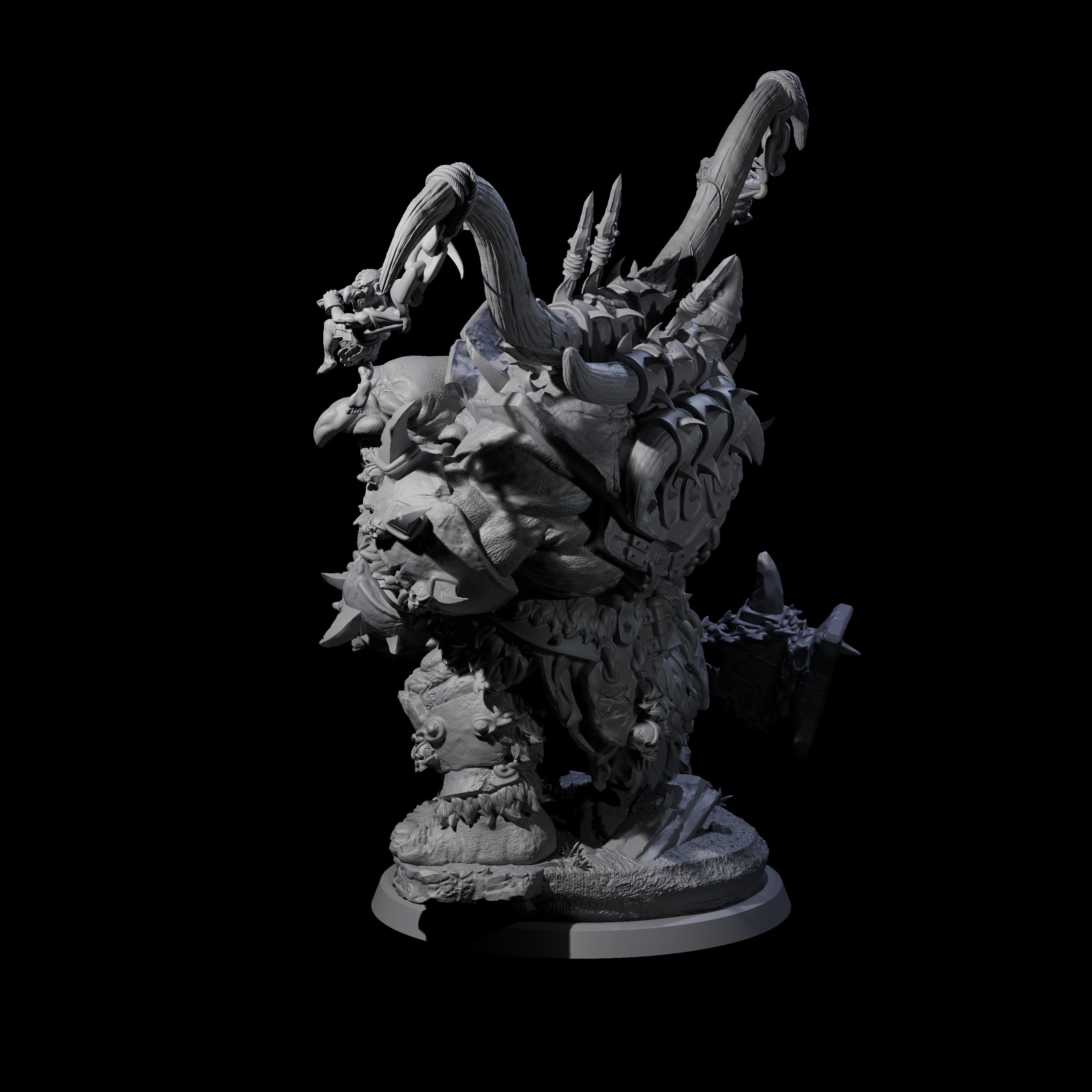 Hulking Ogre Juggernaut A Miniature for Dungeons and Dragons, Pathfinder or other TTRPGs