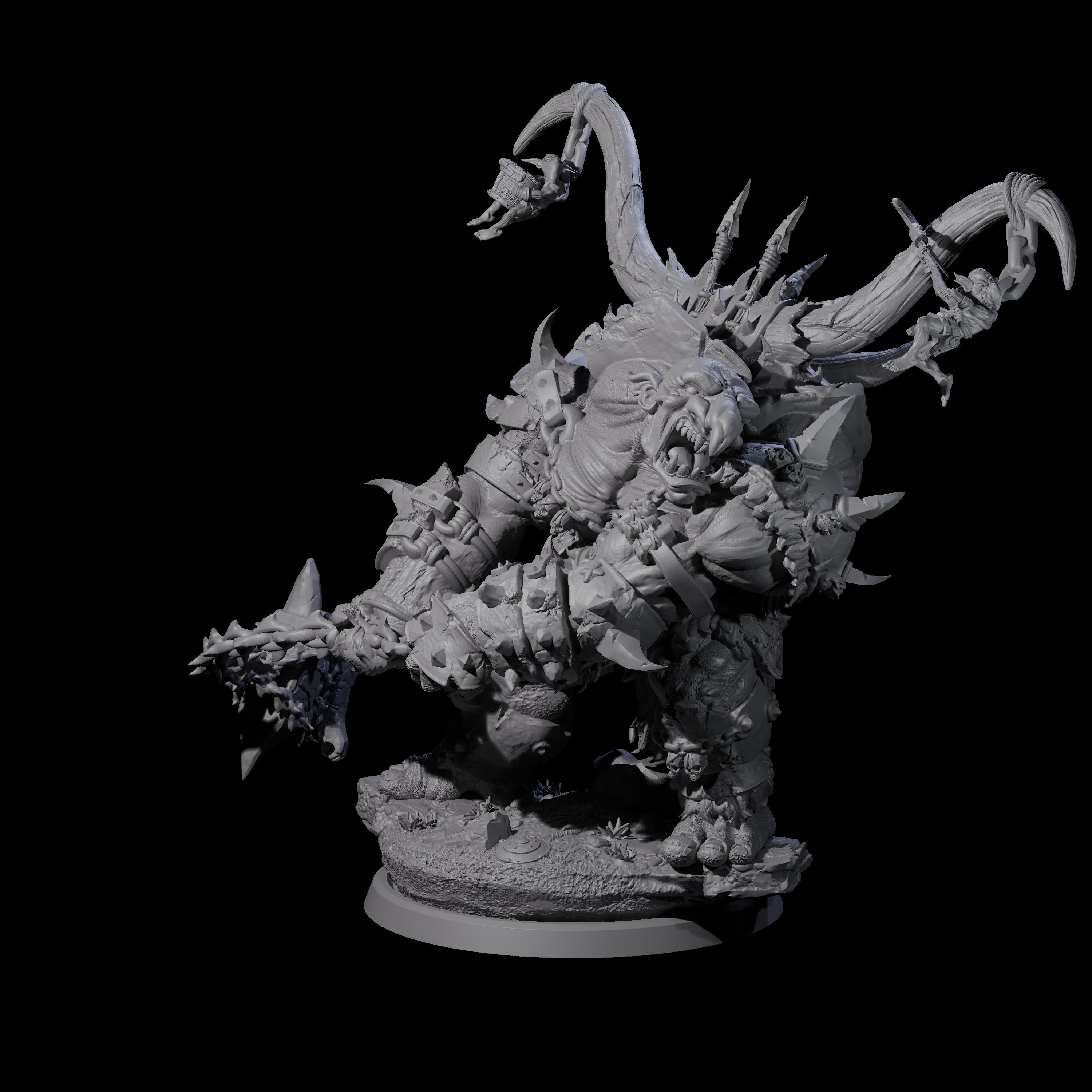 Hulking Ogre Juggernaut A Miniature for Dungeons and Dragons, Pathfinder or other TTRPGs