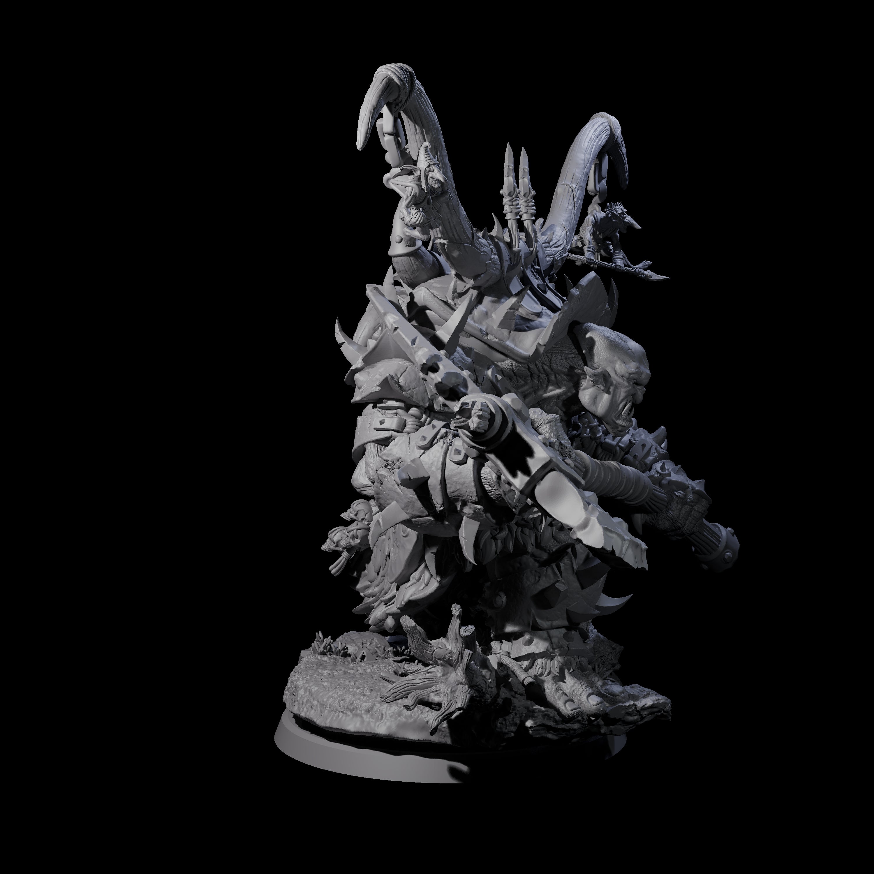 Hulking Ogre Juggernaut B Miniature for Dungeons and Dragons, Pathfinder or other TTRPGs