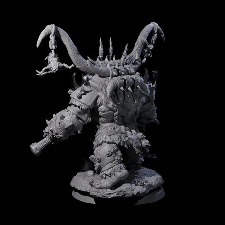 Hulking Ogre Juggernaut B Miniature for Dungeons and Dragons, Pathfinder or other TTRPGs