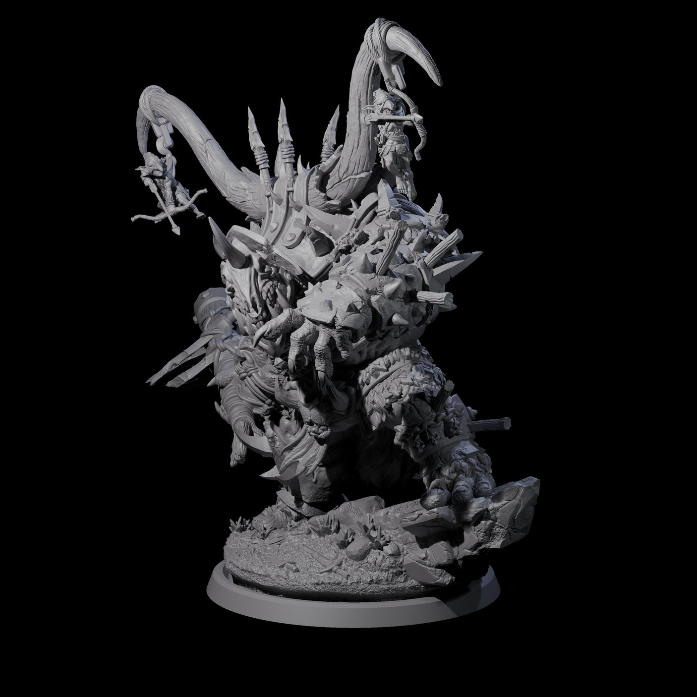Hulking Ogre Juggernaut C Miniature for Dungeons and Dragons, Pathfinder or other TTRPGs
