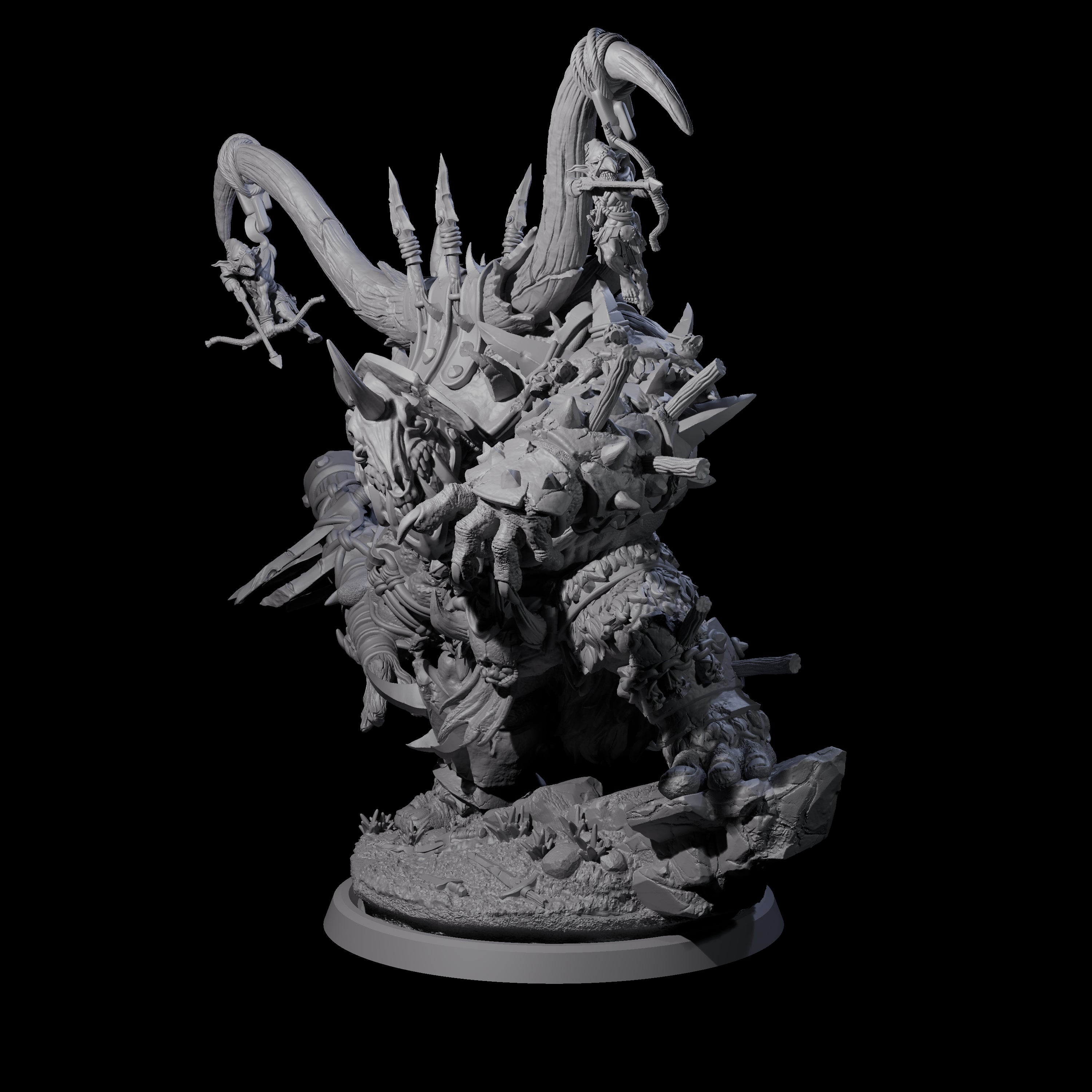 Hulking Ogre Juggernaut C Miniature for Dungeons and Dragons, Pathfinder or other TTRPGs