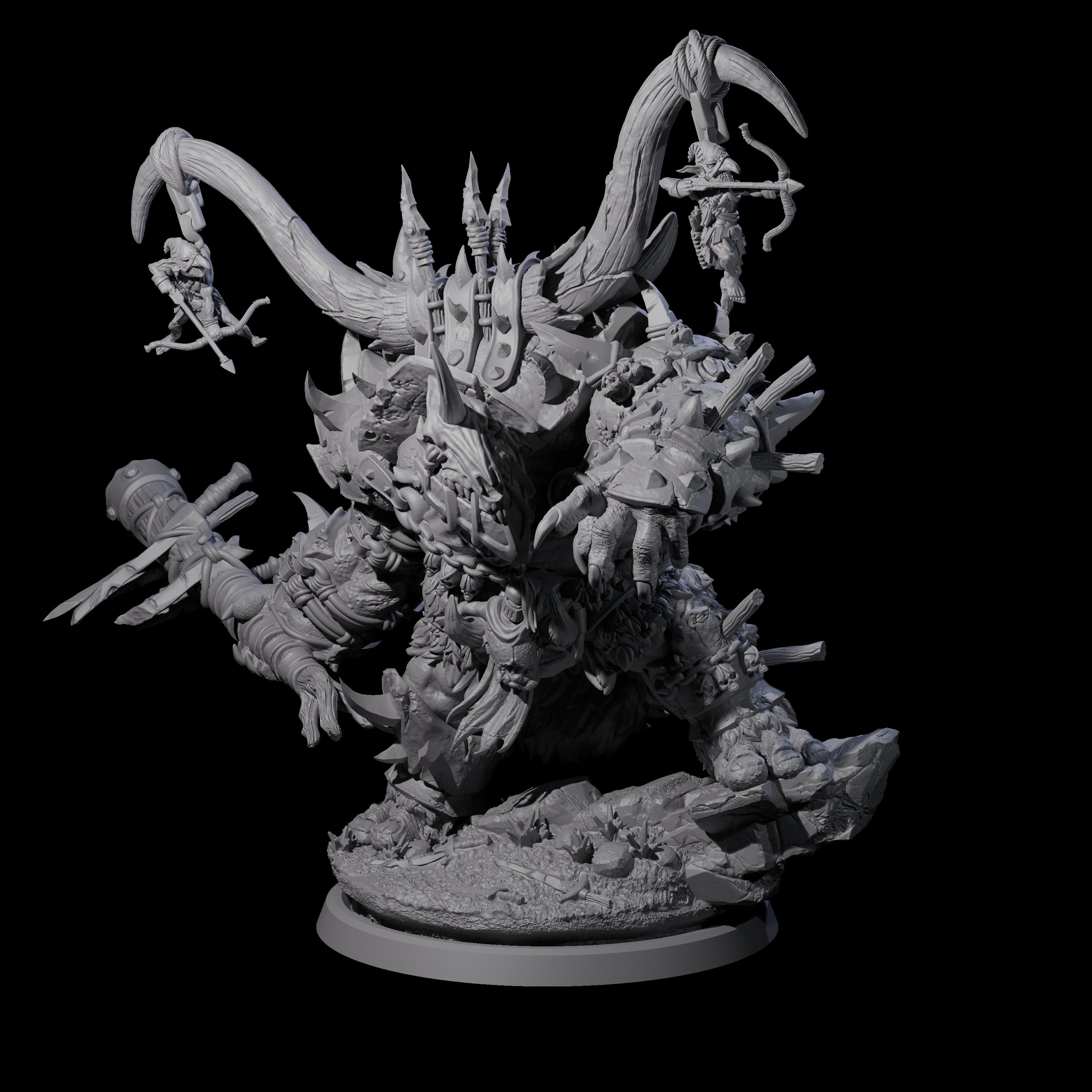 Hulking Ogre Juggernaut C Miniature for Dungeons and Dragons, Pathfinder or other TTRPGs