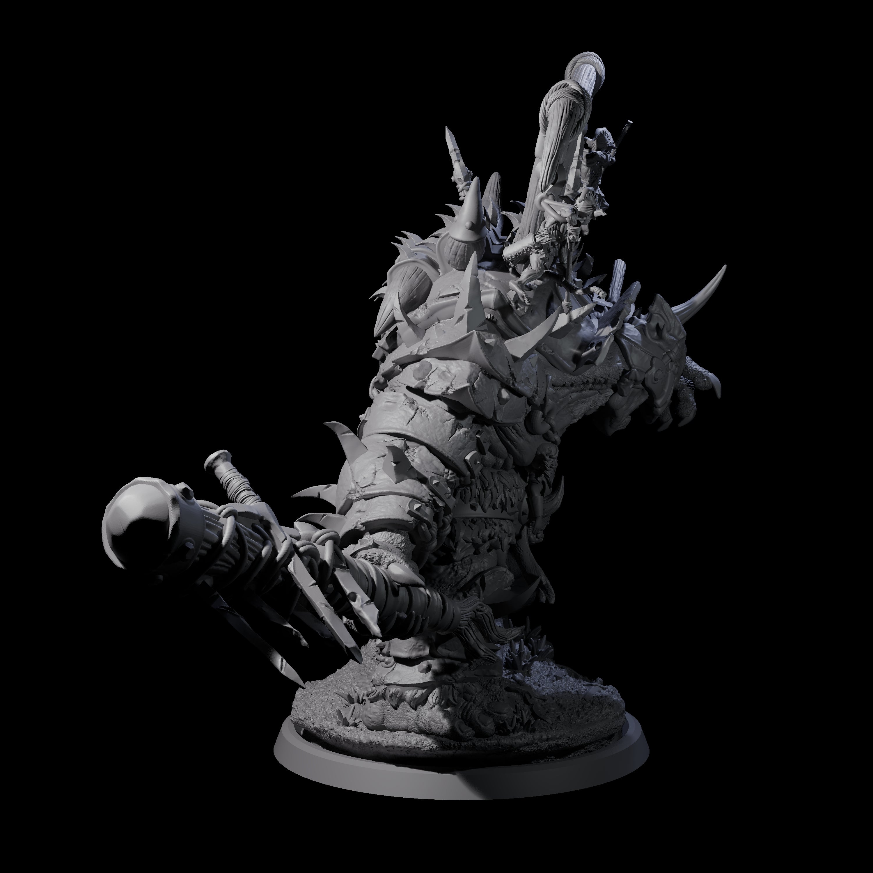 Hulking Ogre Juggernaut C Miniature for Dungeons and Dragons, Pathfinder or other TTRPGs