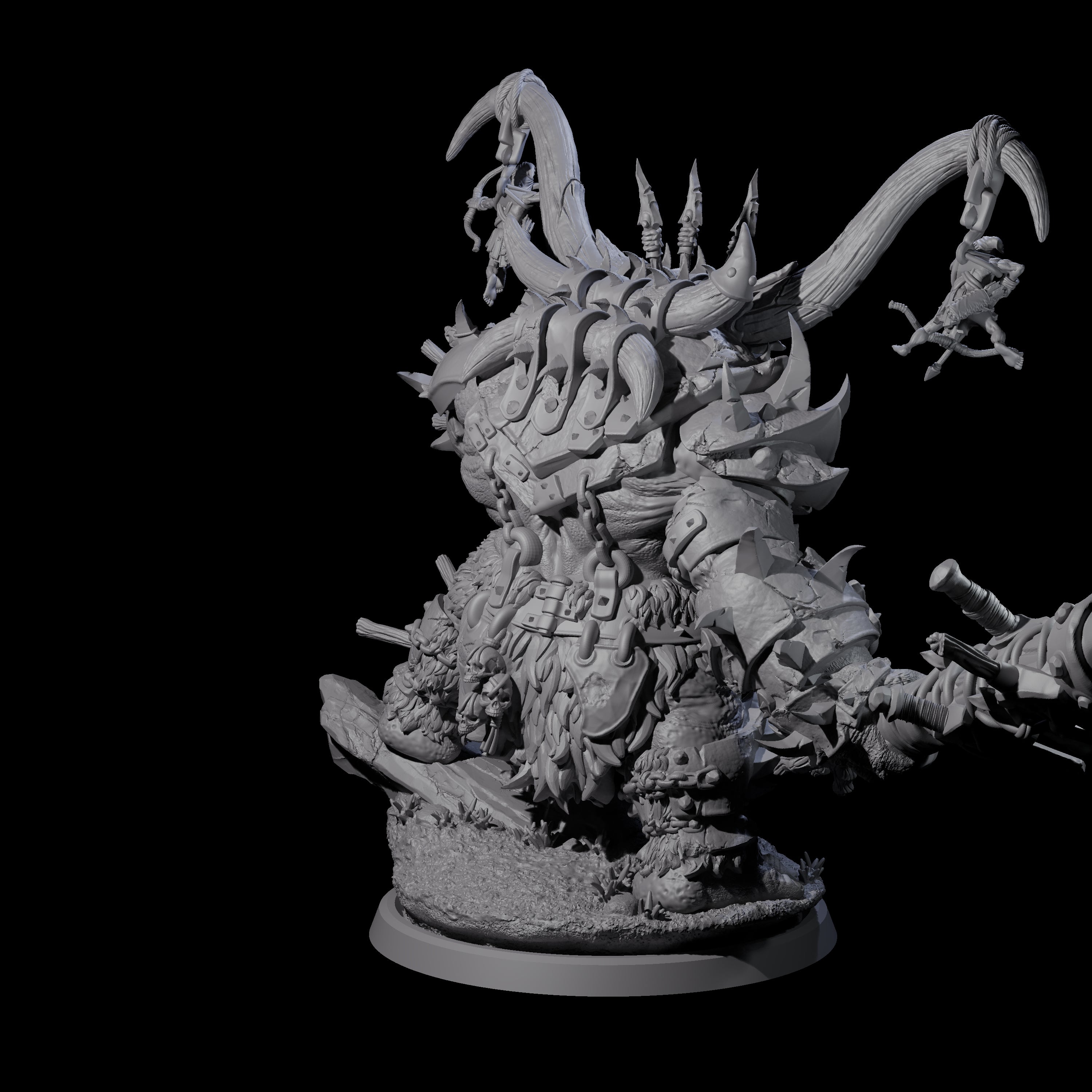 Hulking Ogre Juggernaut C Miniature for Dungeons and Dragons, Pathfinder or other TTRPGs