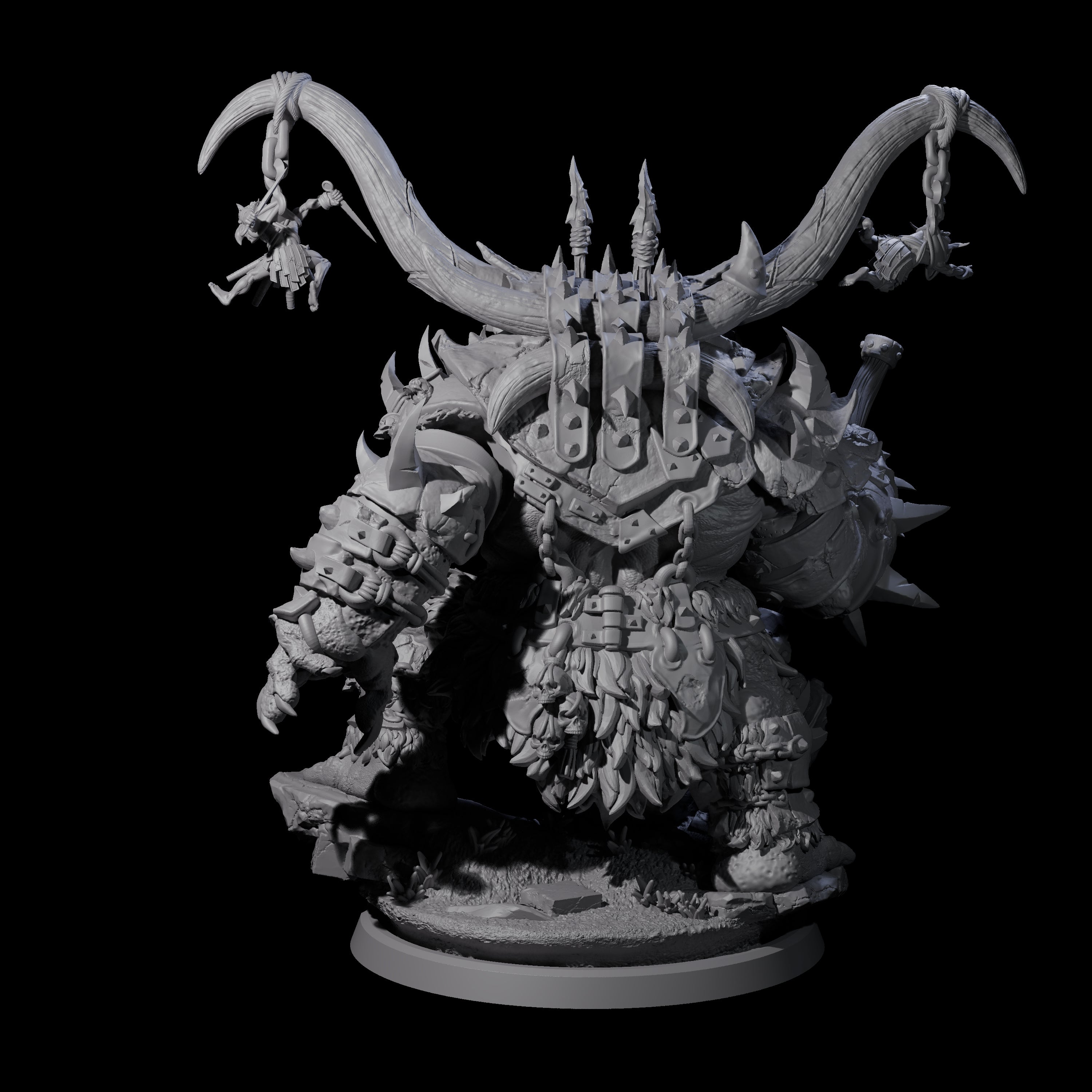 Hulking Ogre Juggernaut D Miniature for Dungeons and Dragons, Pathfinder or other TTRPGs