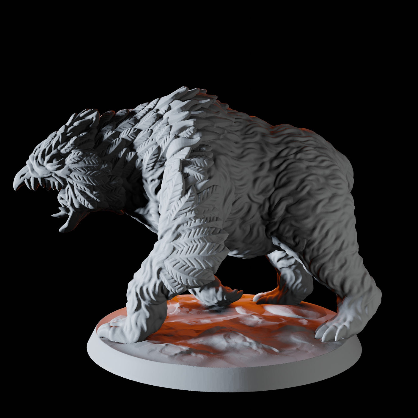 Hulking Owlbear Miniature for Dungeons and Dragons, Pathfinder or other TTRPGs