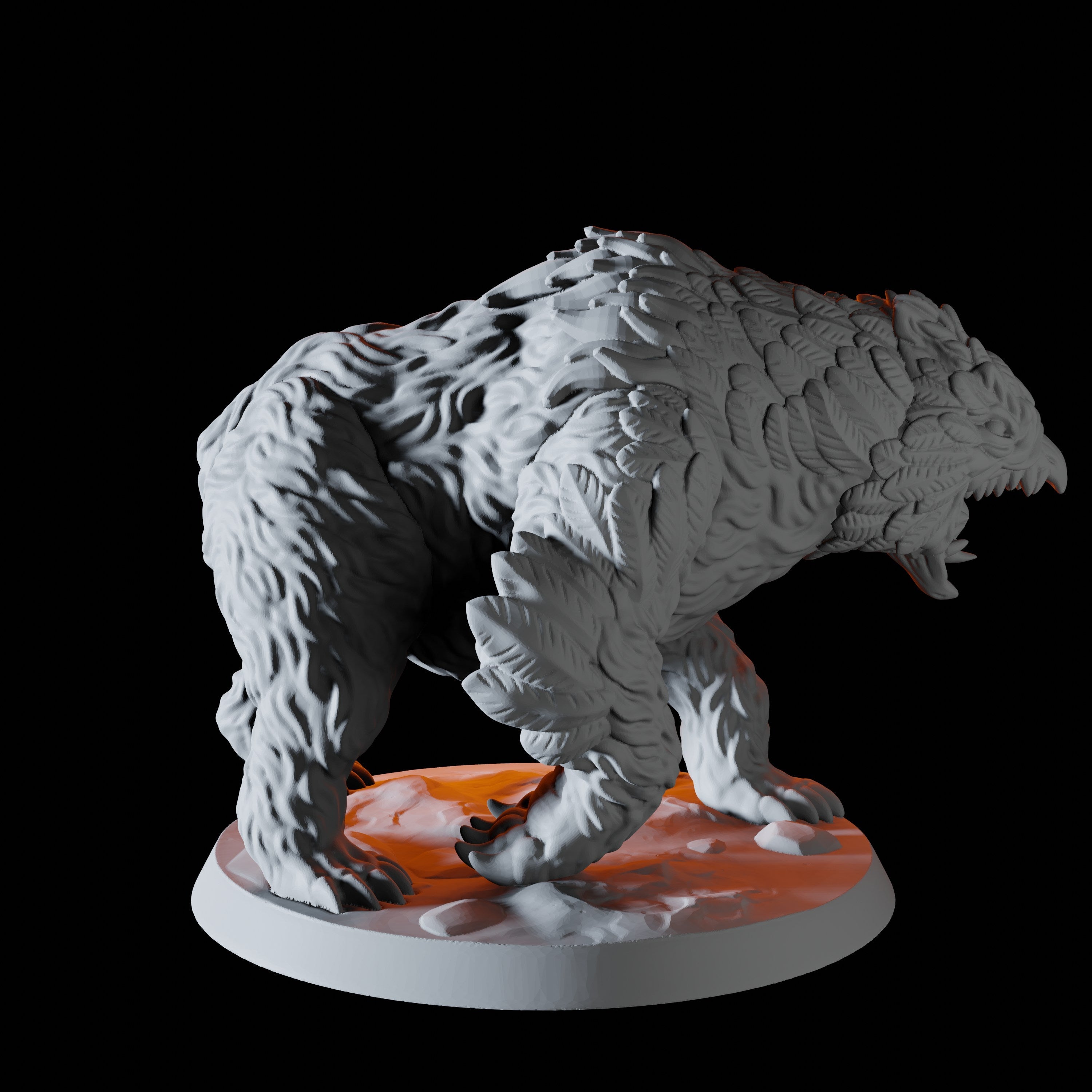 Owlbear Miniature for Dungeons and Dragons - Myth Forged