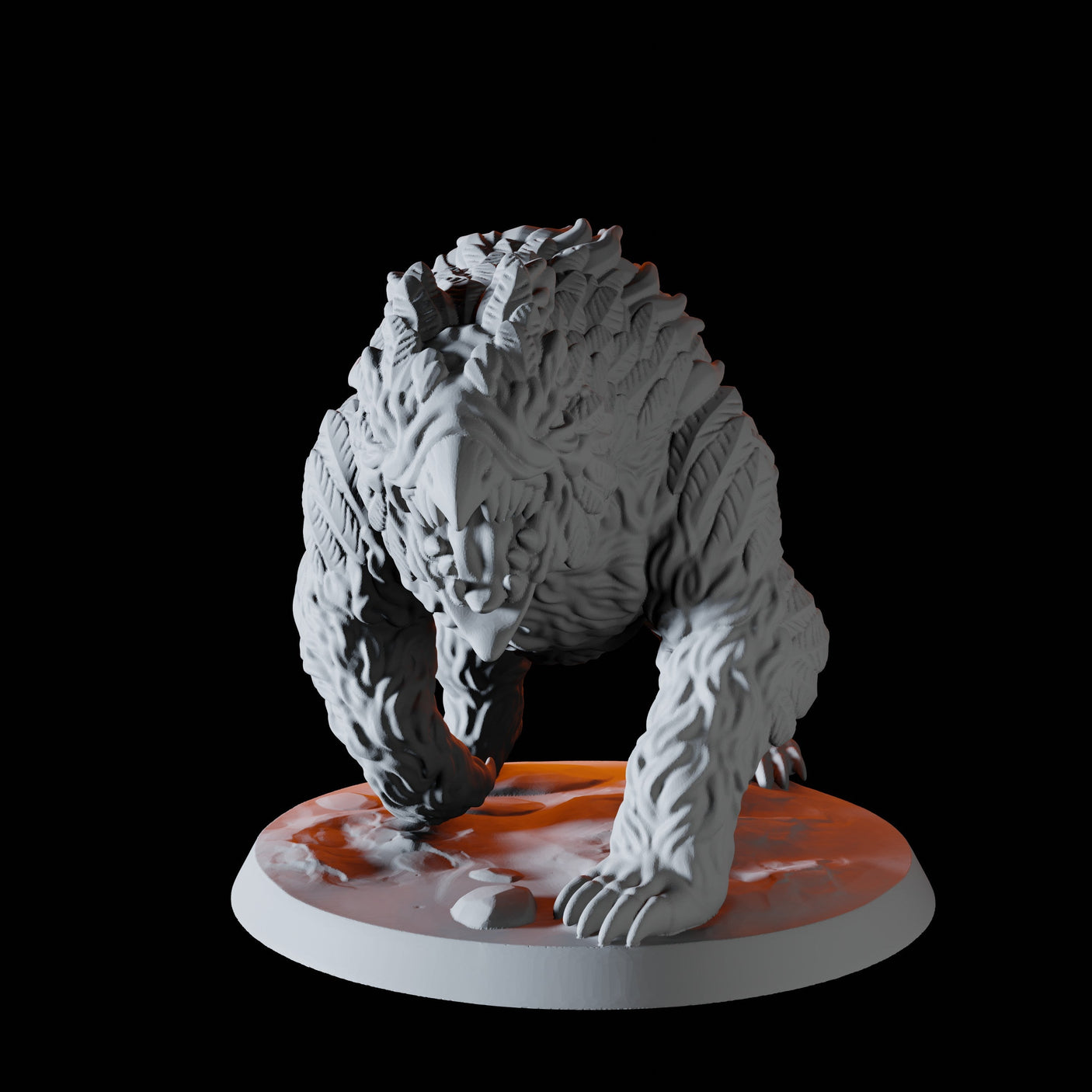 Hulking Owlbear Miniature for Dungeons and Dragons, Pathfinder or other TTRPGs