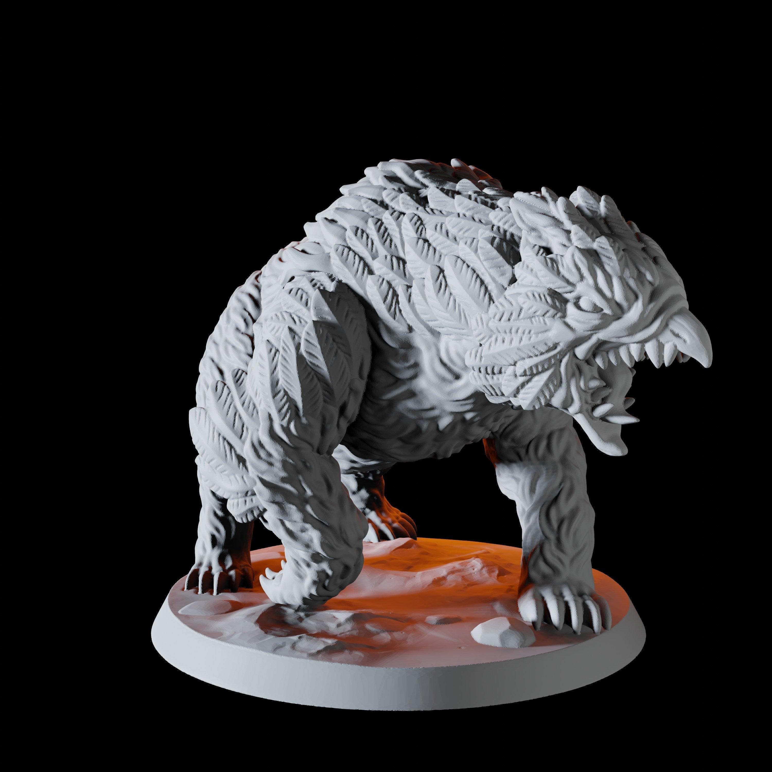 Owlbear Miniature for Dungeons and Dragons - Myth Forged