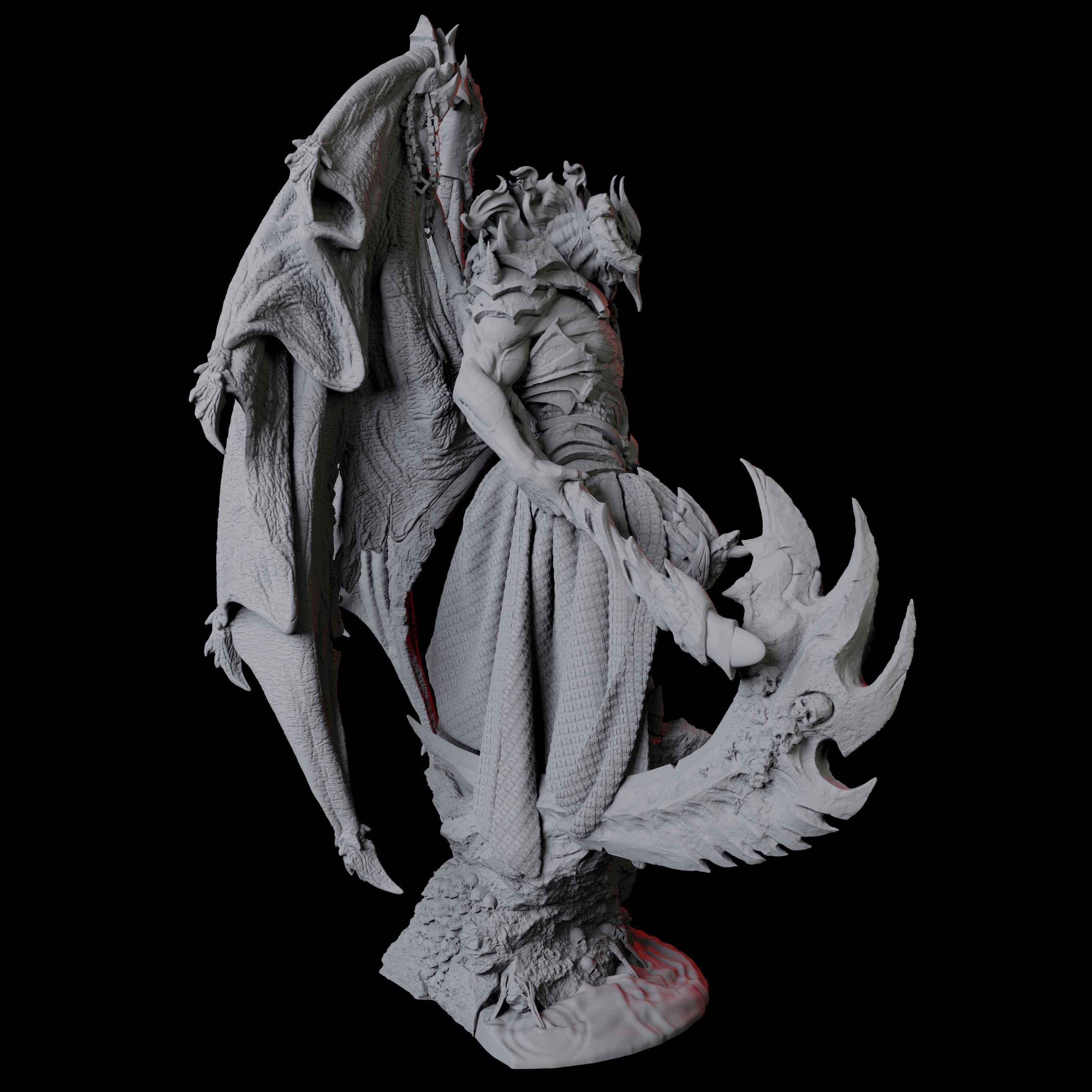 Hulking Pit Fiend Miniature for Dungeons and Dragons, Pathfinder or other TTRPGs