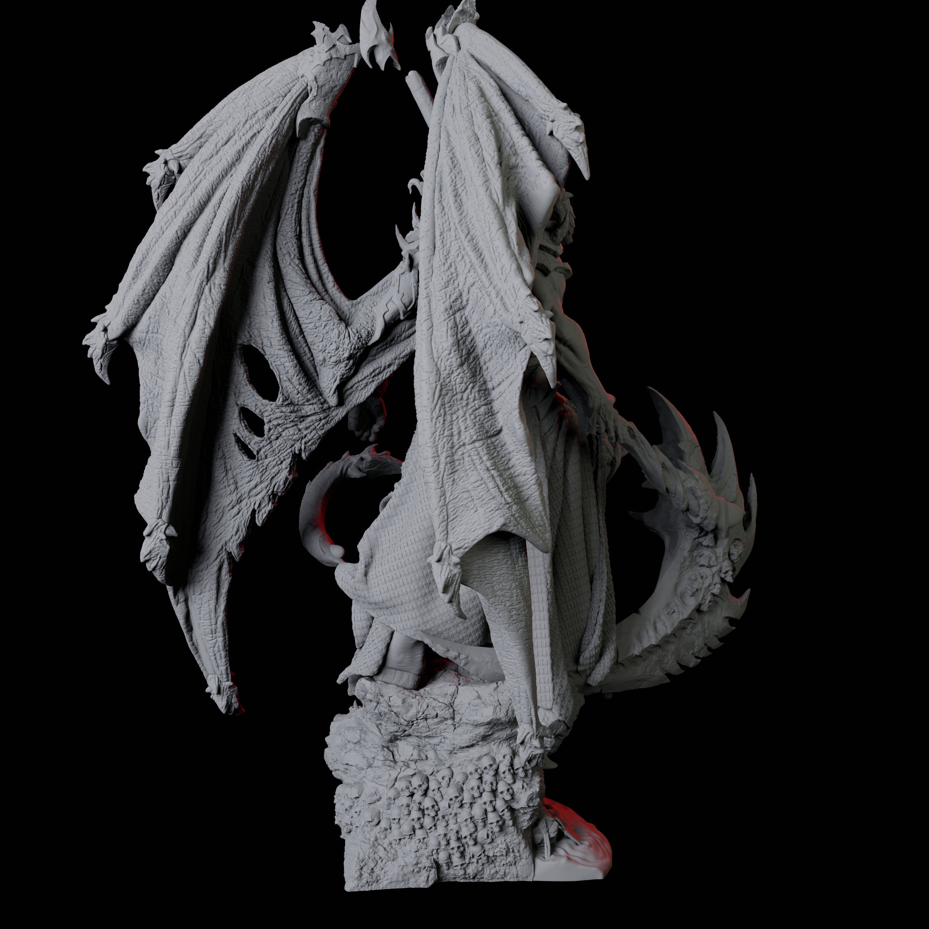 Hulking Pit Fiend Miniature for Dungeons and Dragons, Pathfinder or other TTRPGs