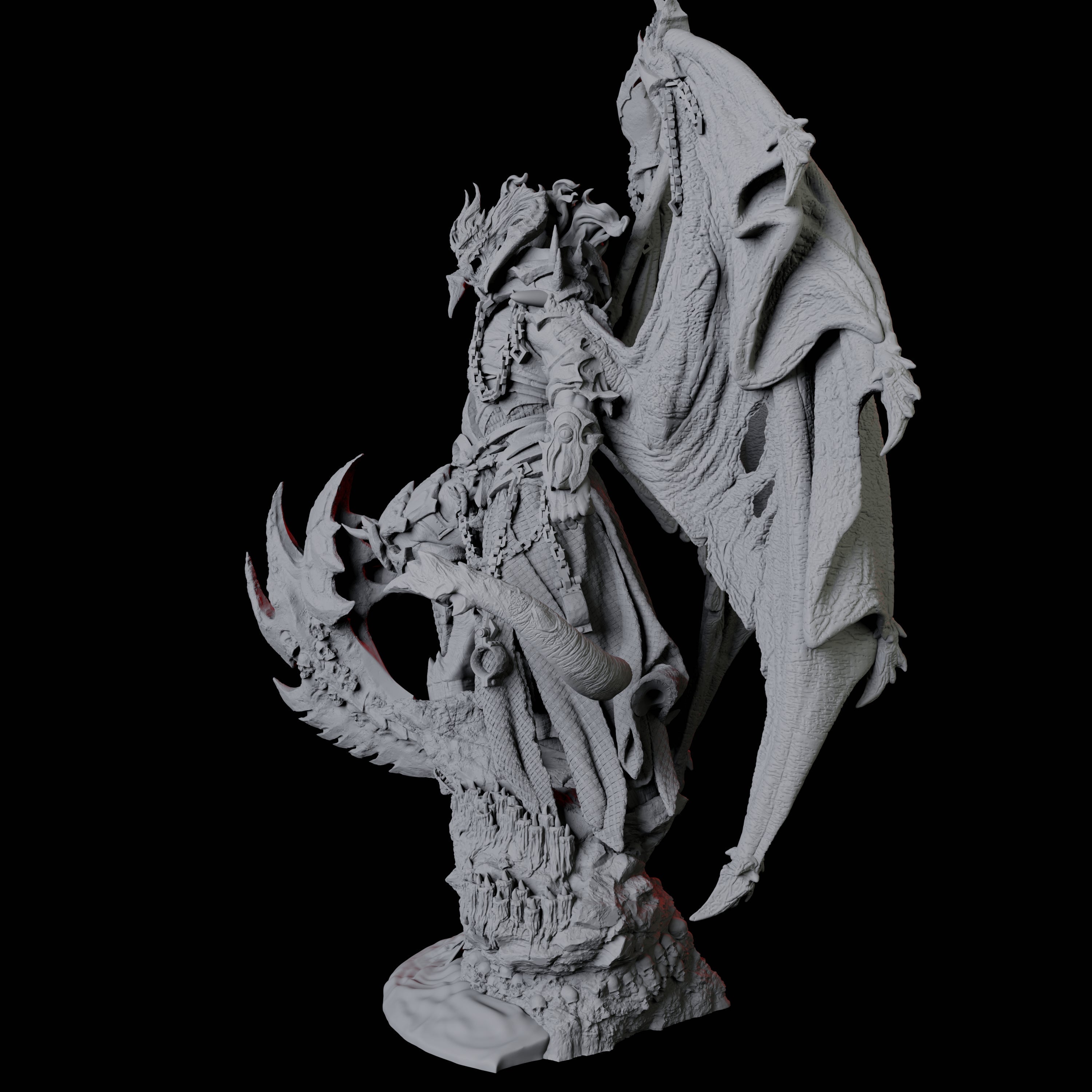 Hulking Pit Fiend Miniature for Dungeons and Dragons, Pathfinder or other TTRPGs