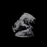 Hulking Siege Drake A Miniature for Dungeons and Dragons, Pathfinder or other TTRPGs