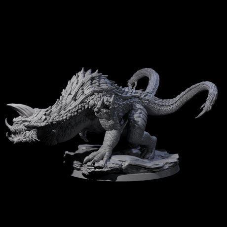 Hulking Siege Drake B Miniature for Dungeons and Dragons, Pathfinder or other TTRPGs