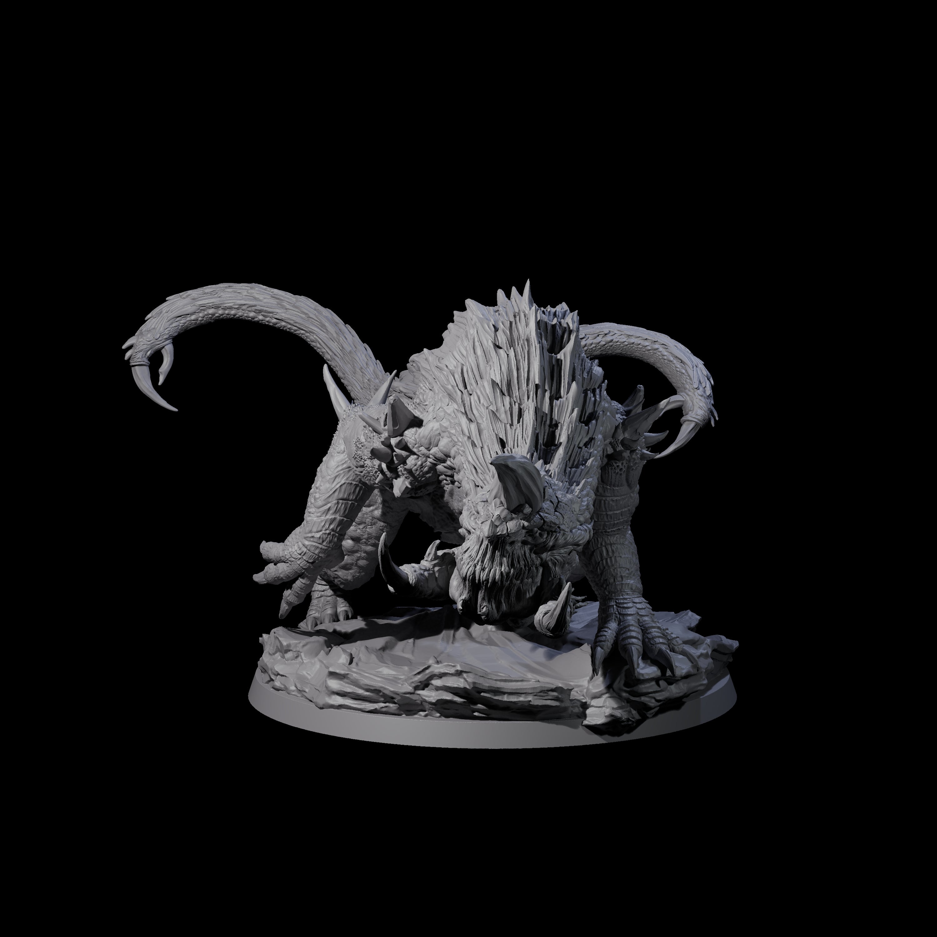 Hulking Siege Drake B Miniature for Dungeons and Dragons, Pathfinder or other TTRPGs