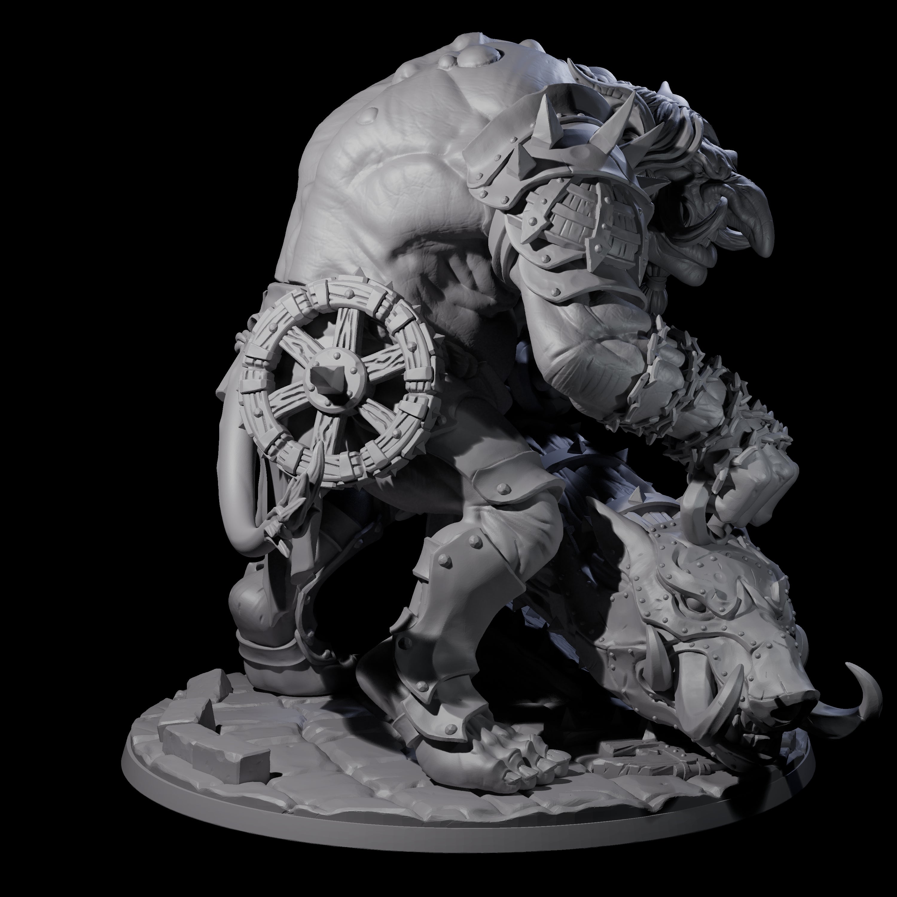 Hulking Siege Troll Miniature for Dungeons and Dragons, Pathfinder or other TTRPGs