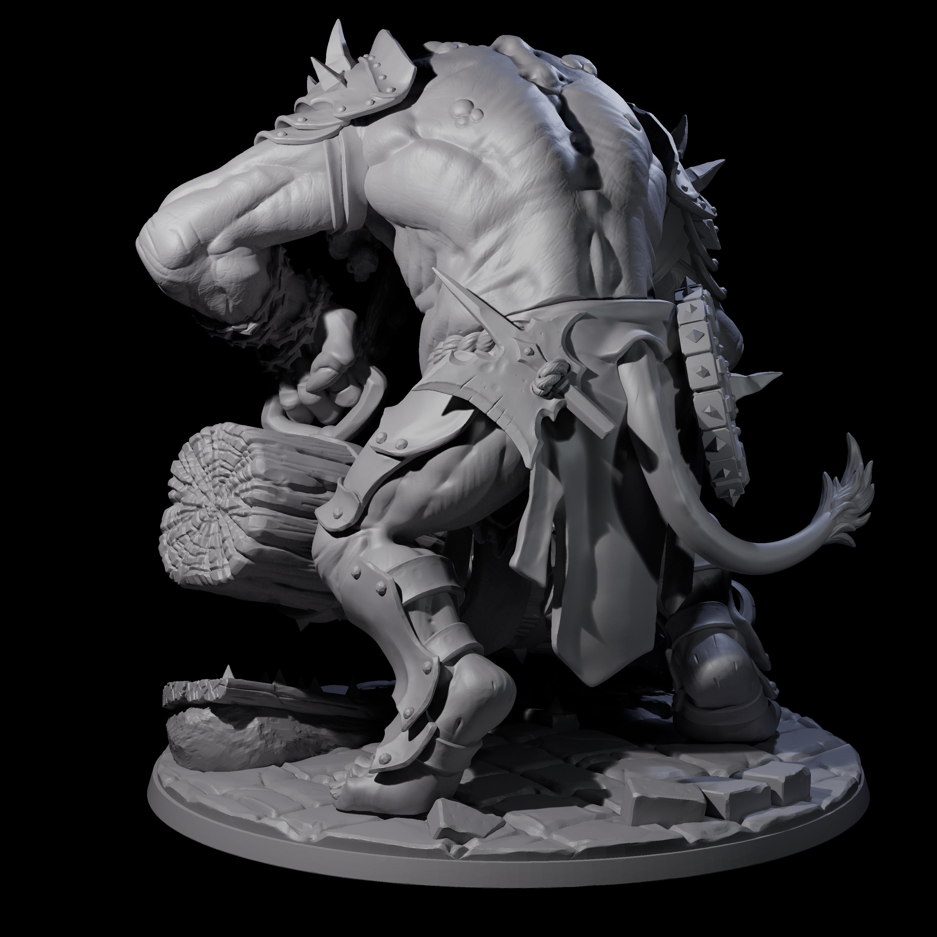 Hulking Siege Troll Miniature for Dungeons and Dragons, Pathfinder or other TTRPGs