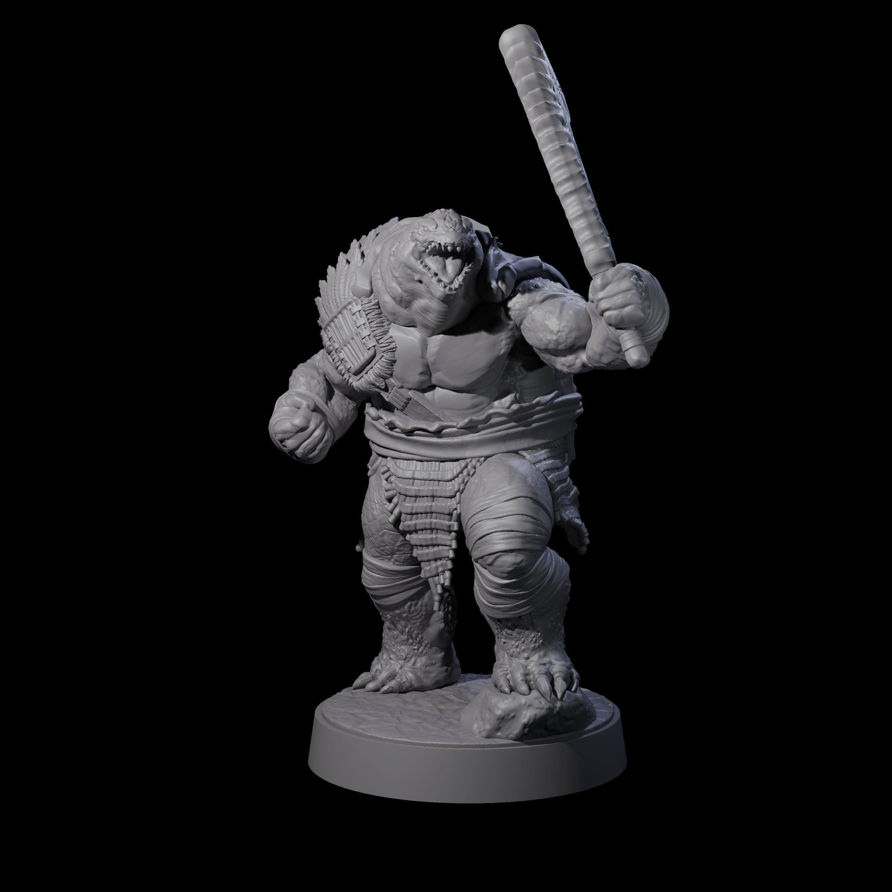 Hulking Skum Brute A Miniature for Dungeons and Dragons, Pathfinder or other TTRPGs