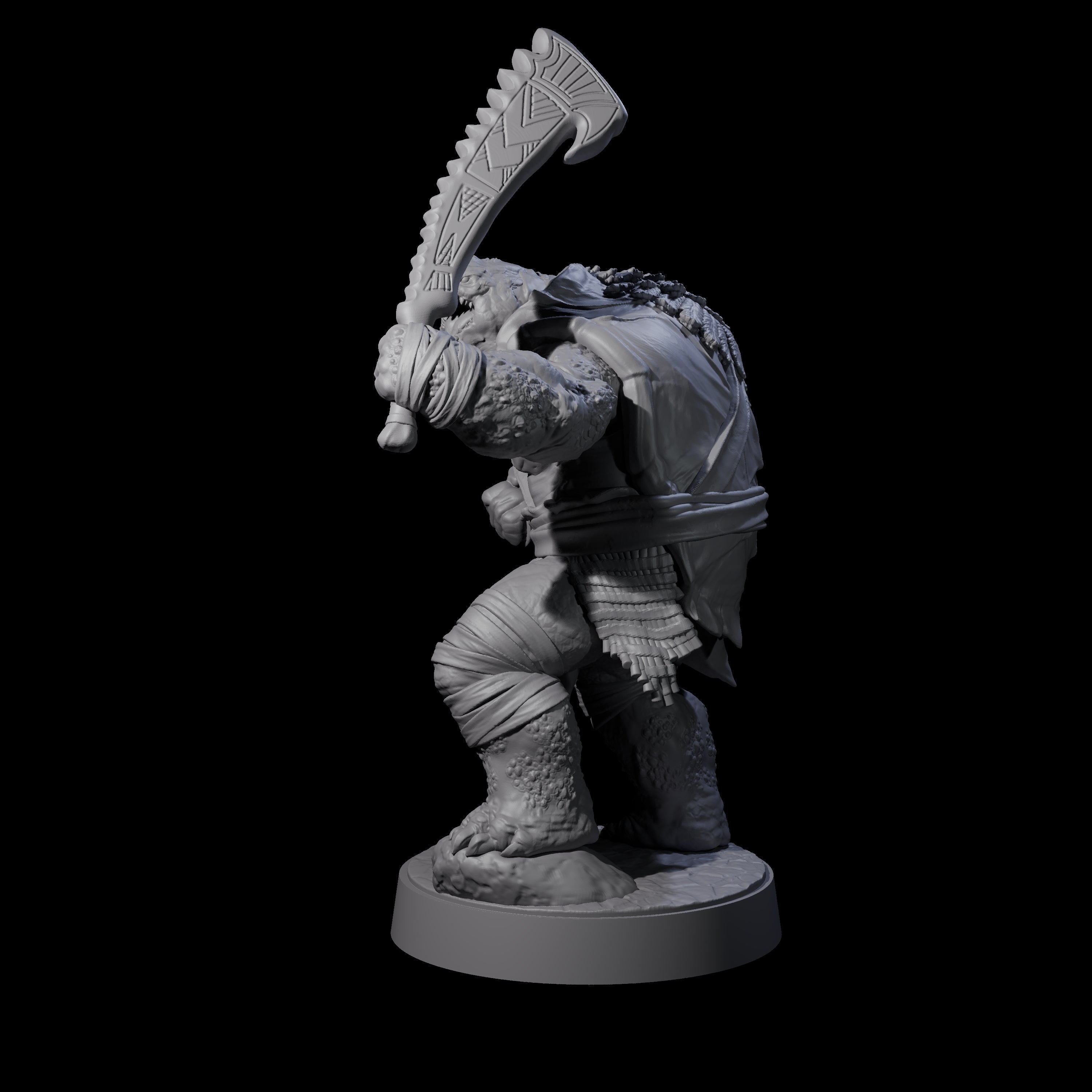 Hulking Skum Brute A Miniature for Dungeons and Dragons, Pathfinder or other TTRPGs