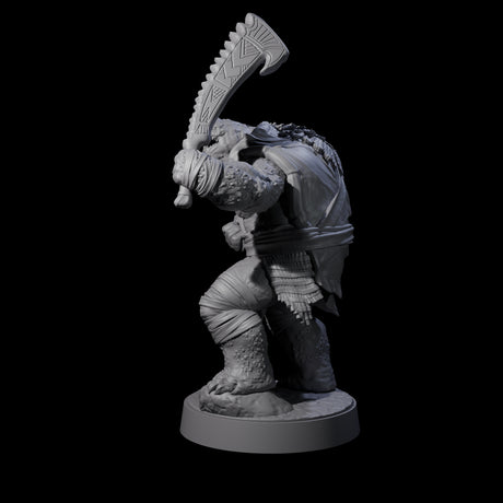 Hulking Skum Brute A Miniature for Dungeons and Dragons, Pathfinder or other TTRPGs