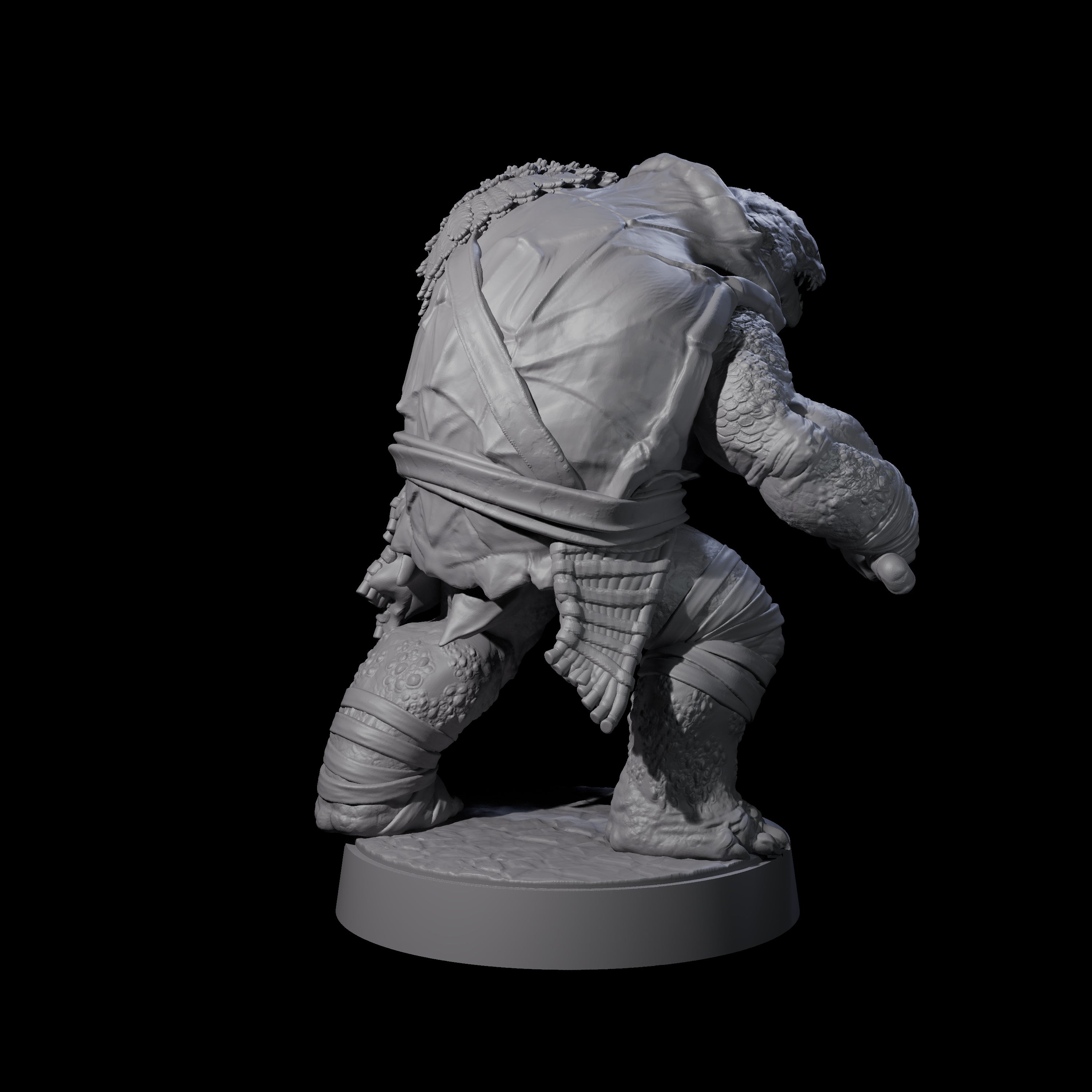 Hulking Skum Brute D Miniature for Dungeons and Dragons, Pathfinder or other TTRPGs