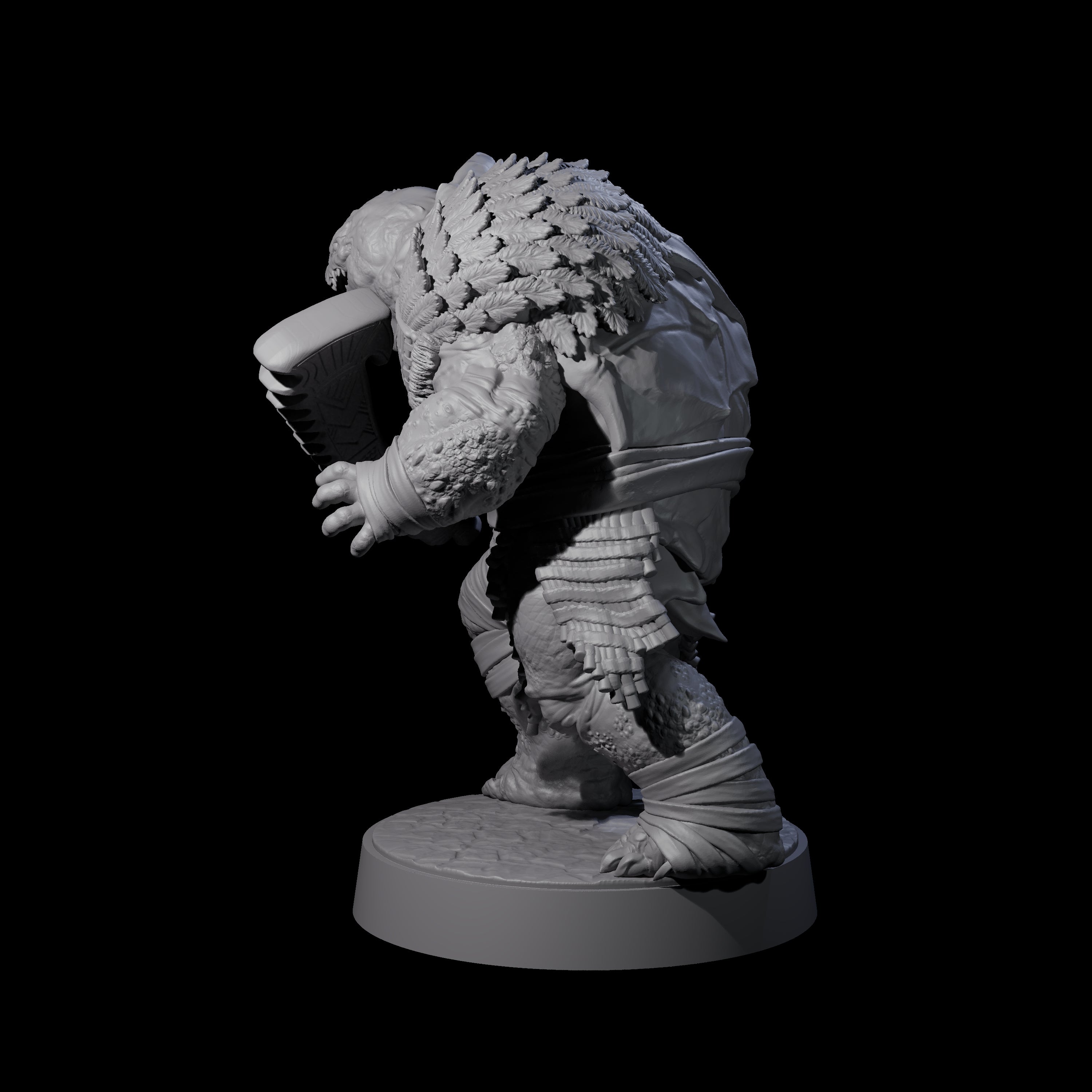 Hulking Skum Brute D Miniature for Dungeons and Dragons, Pathfinder or other TTRPGs