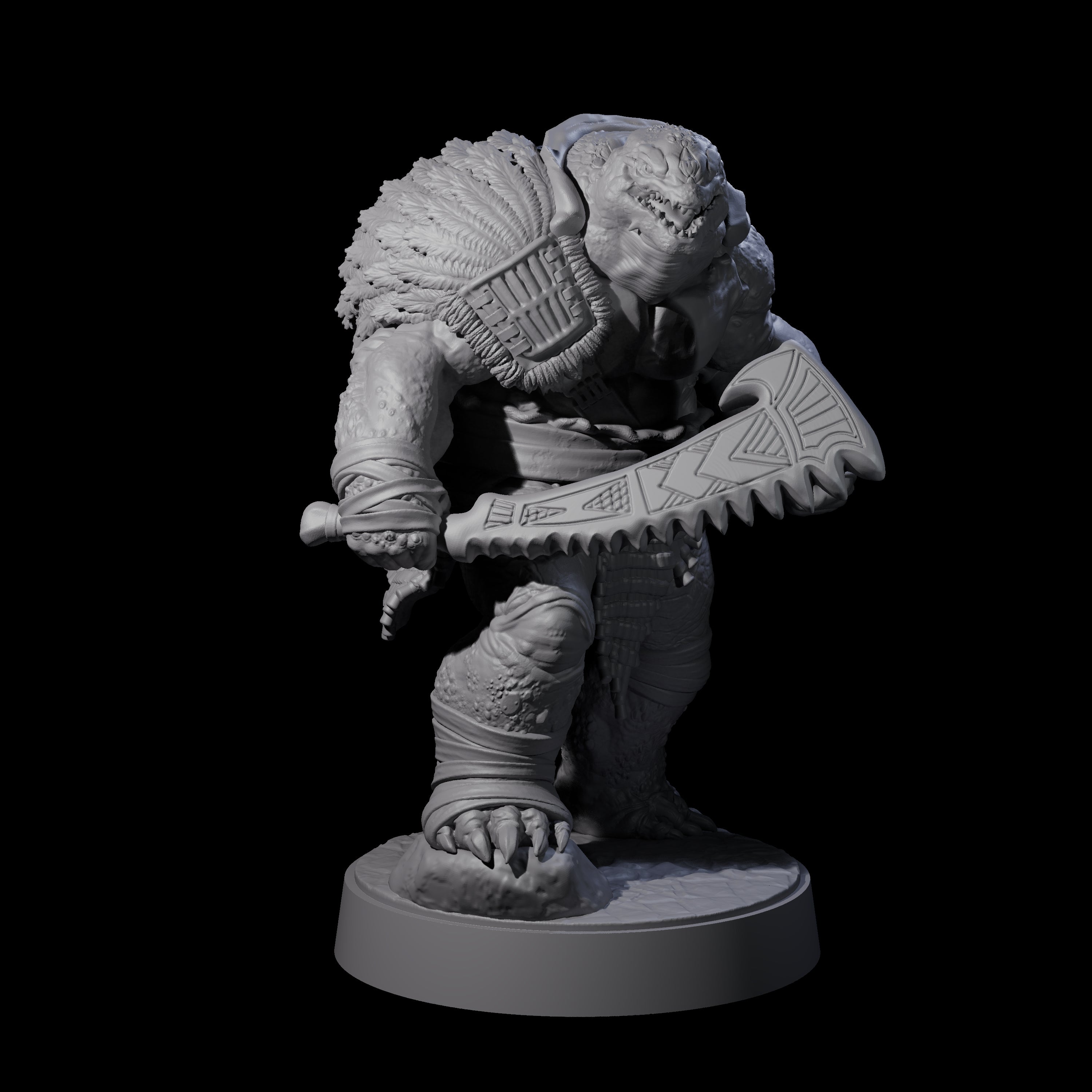 Hulking Skum Brute E Miniature for Dungeons and Dragons, Pathfinder or other TTRPGs