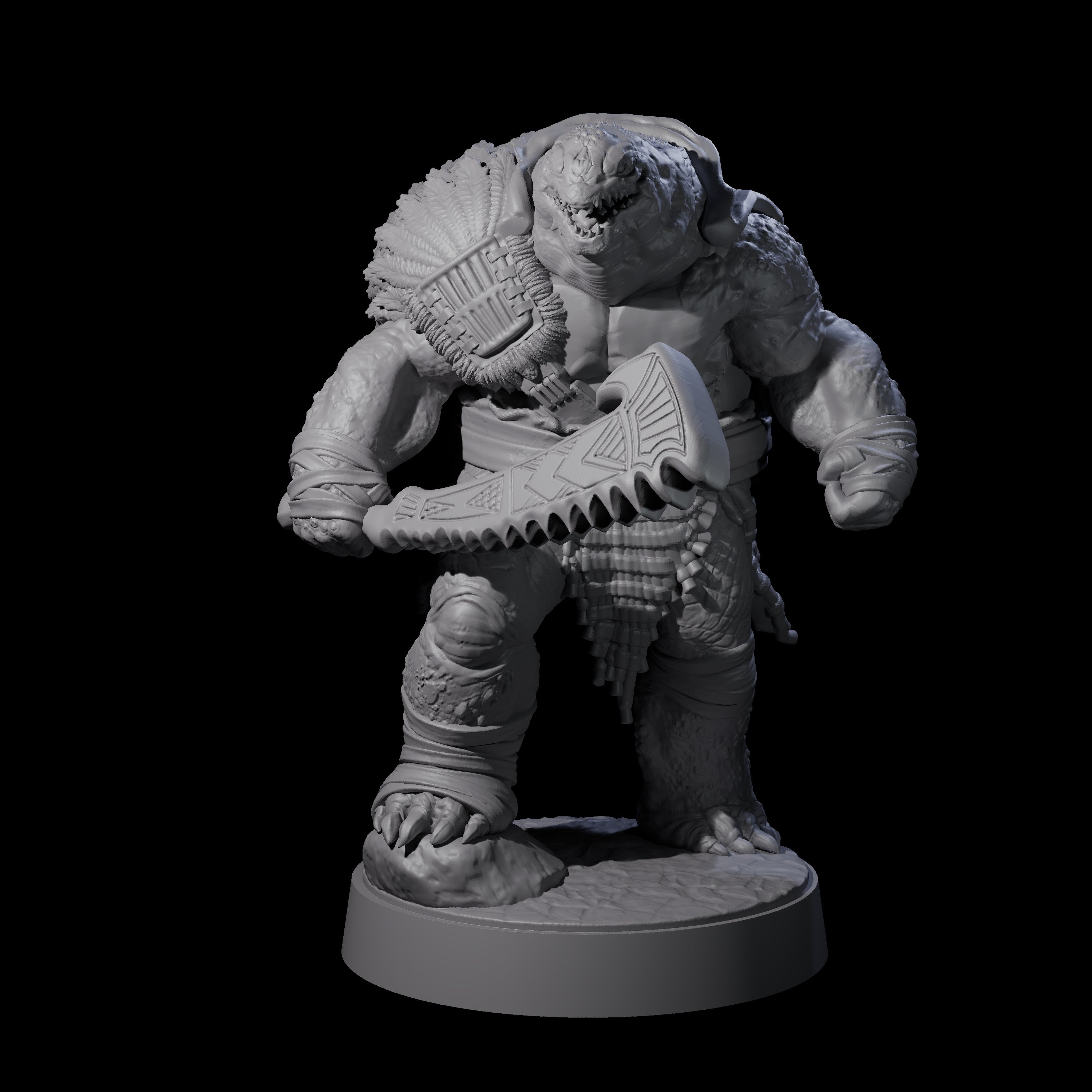 Hulking Skum Brute E Miniature for Dungeons and Dragons, Pathfinder or other TTRPGs