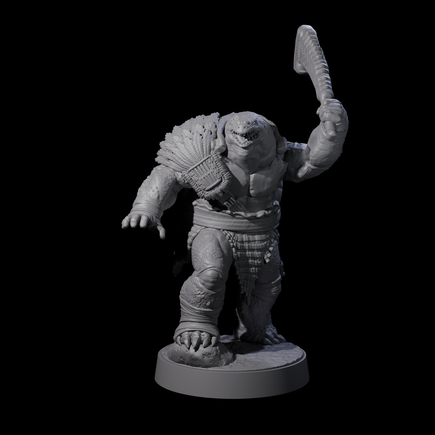 Hulking Skum Brute F Miniature for Dungeons and Dragons, Pathfinder or other TTRPGs