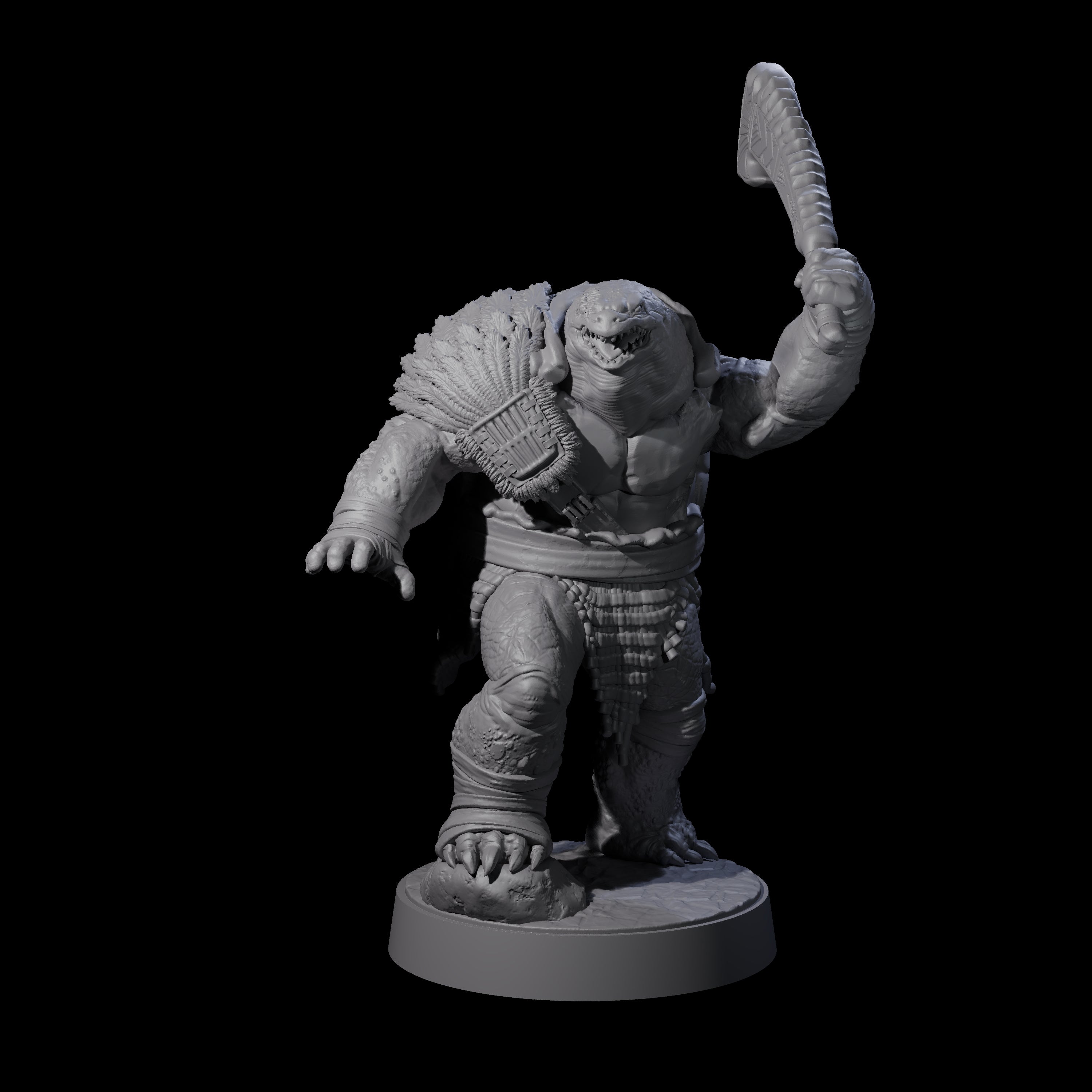 Hulking Skum Brute F Miniature for Dungeons and Dragons, Pathfinder or other TTRPGs