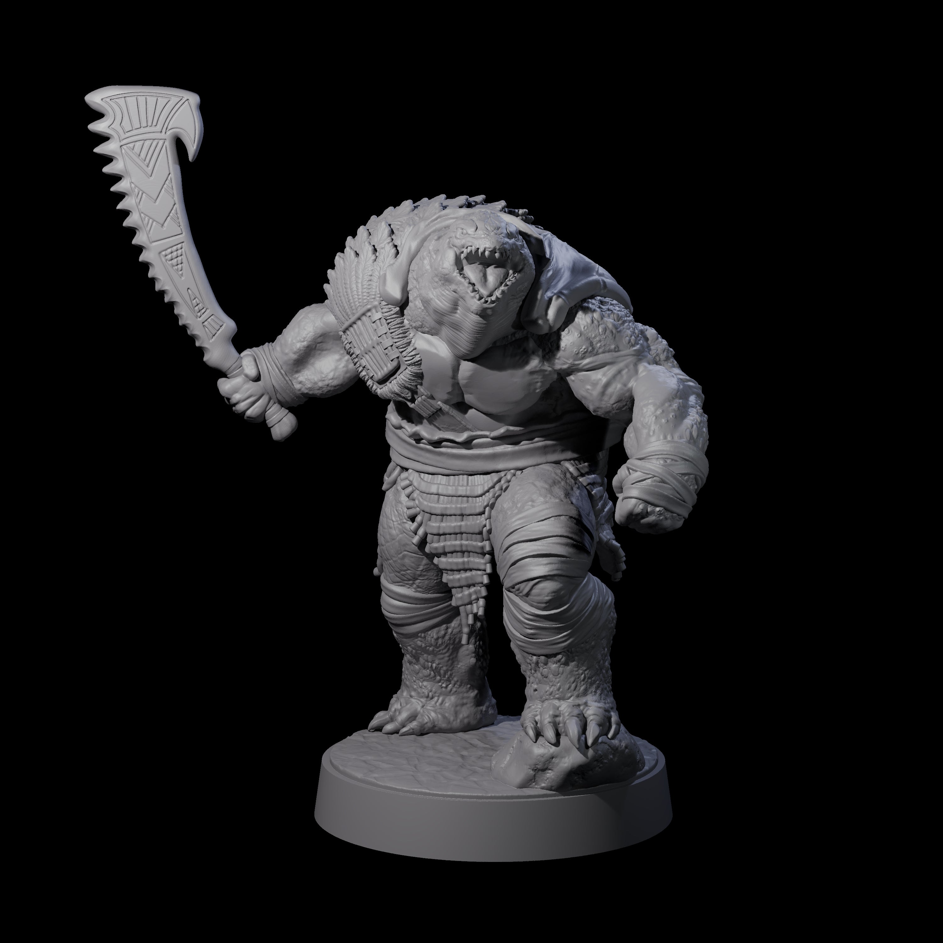 Hulking Skum Brute G Miniature for Dungeons and Dragons, Pathfinder or other TTRPGs