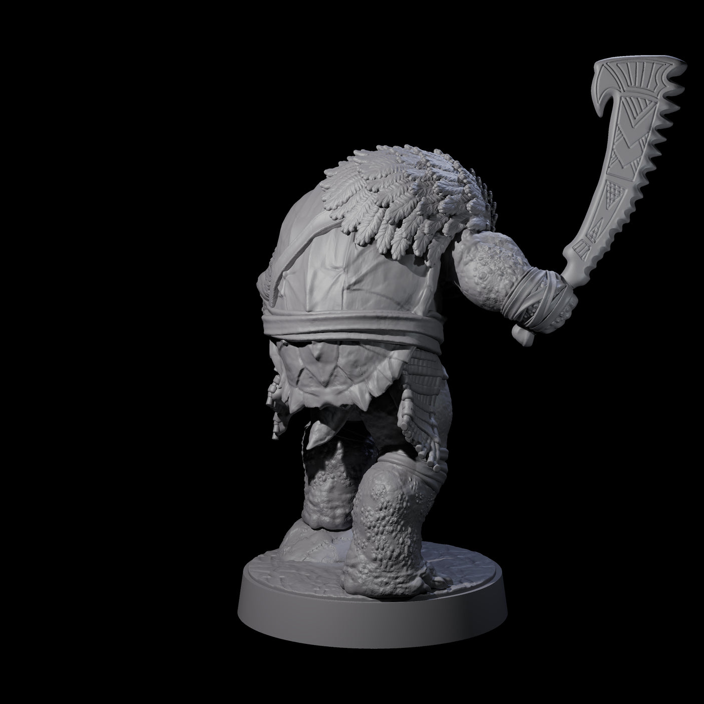 Hulking Skum Brute G Miniature for Dungeons and Dragons, Pathfinder or other TTRPGs