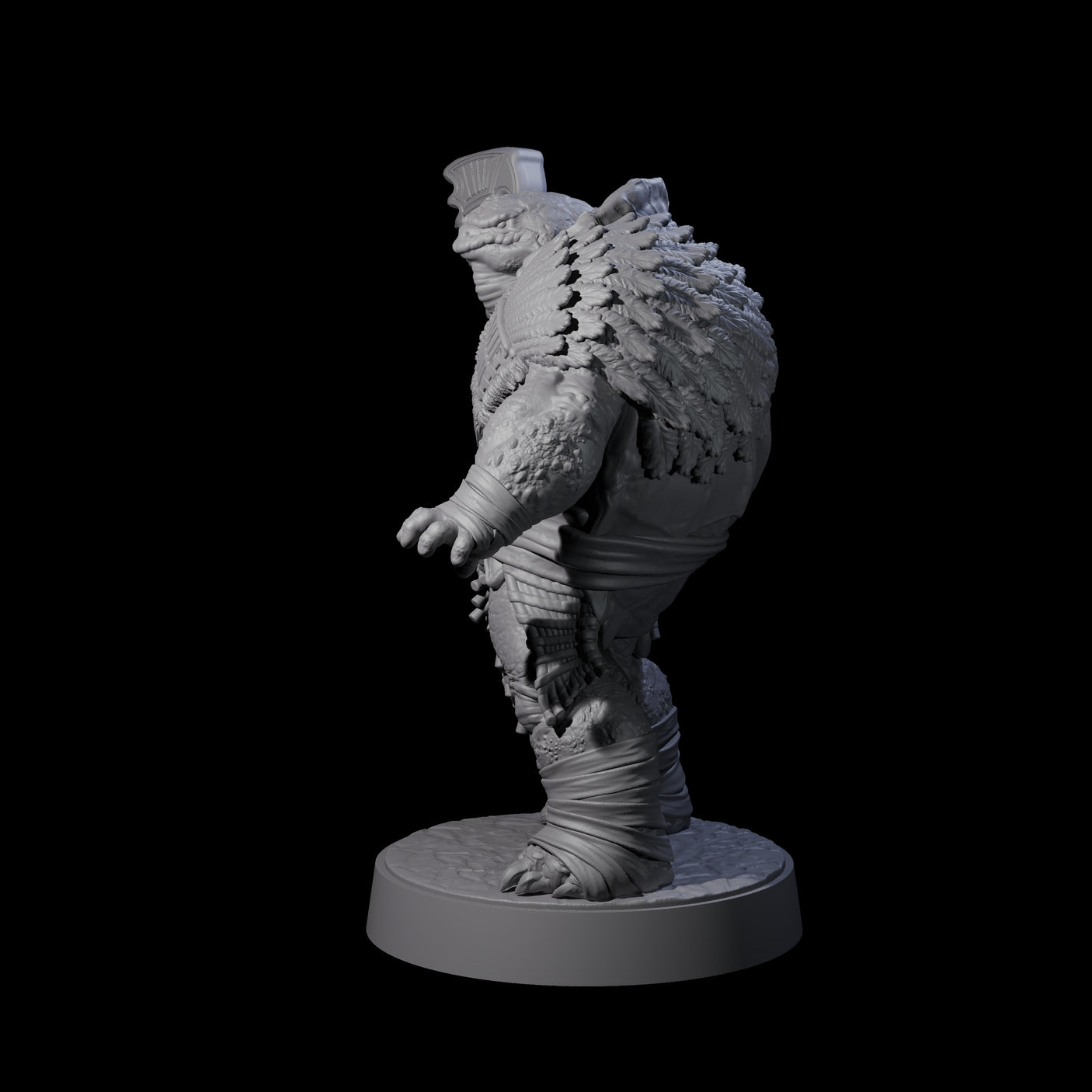 Hulking Skum Brute H Miniature for Dungeons and Dragons, Pathfinder or other TTRPGs