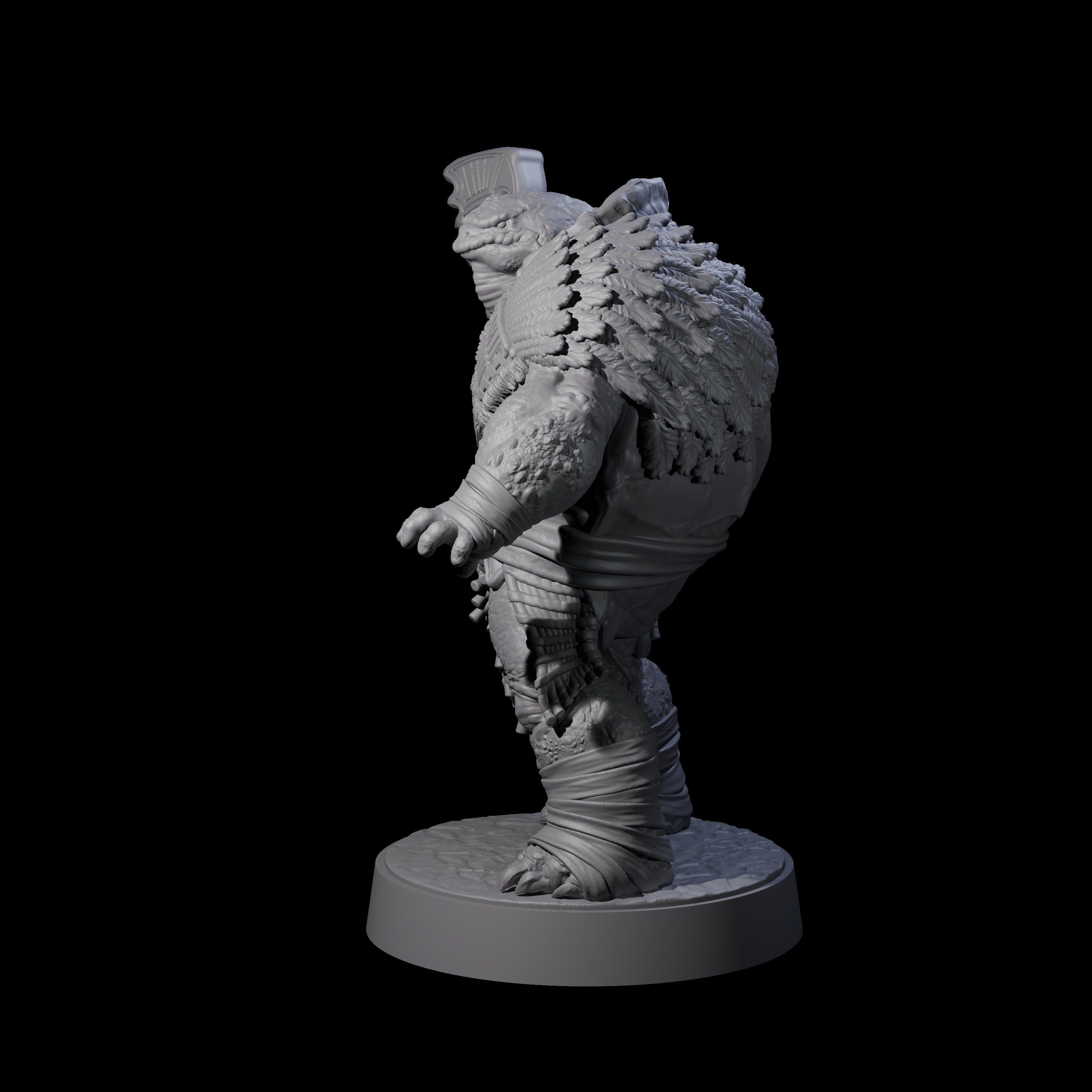 Hulking Skum Brute H Miniature for Dungeons and Dragons, Pathfinder or other TTRPGs
