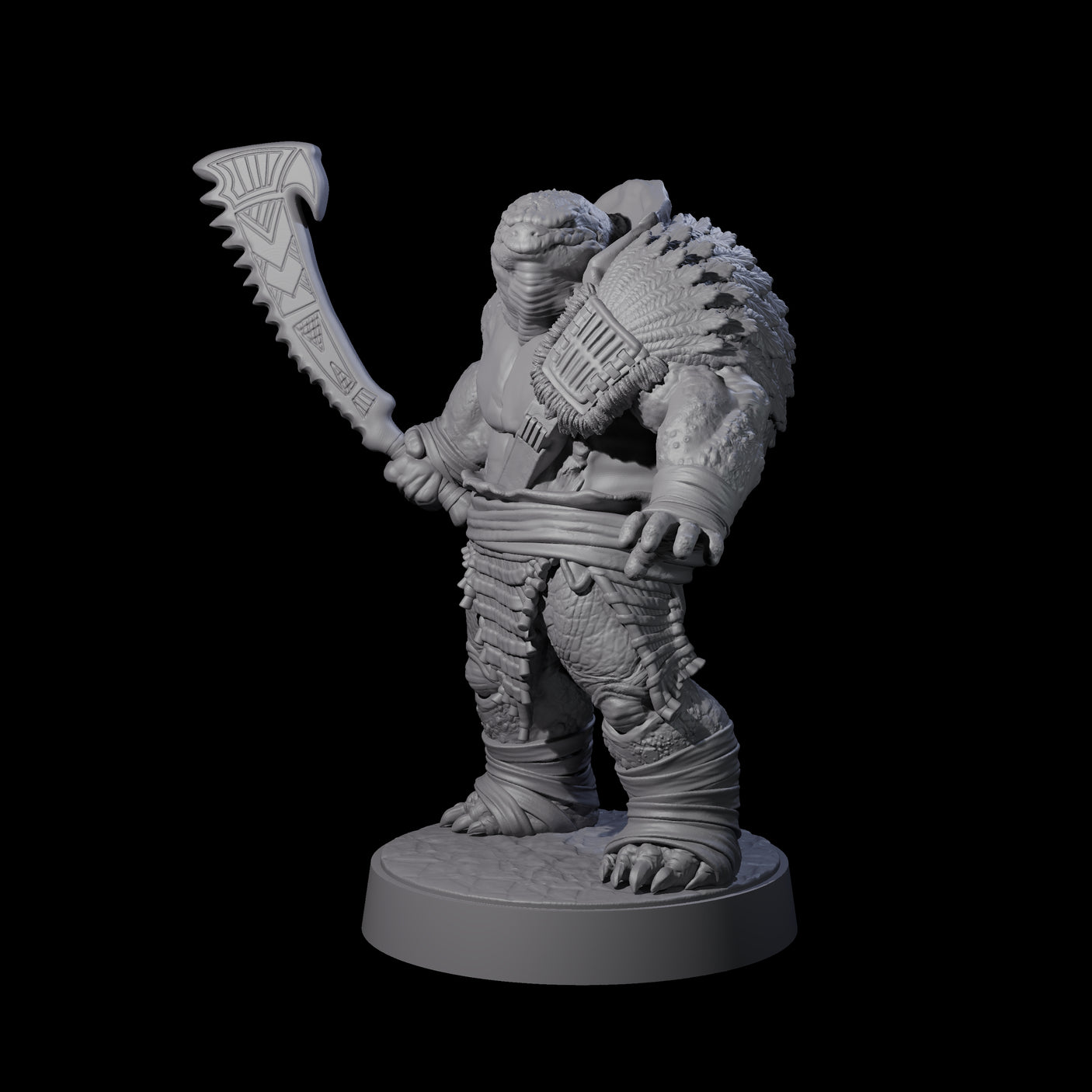 Hulking Skum Brute H Miniature for Dungeons and Dragons, Pathfinder or other TTRPGs