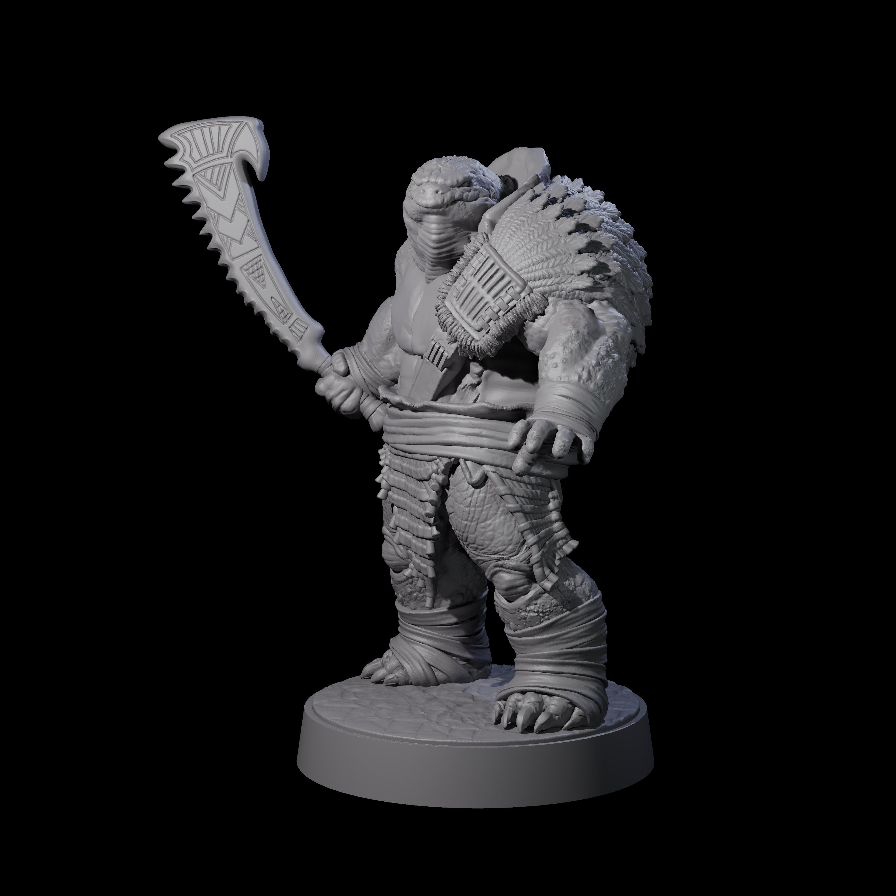 Hulking Skum Brute H Miniature for Dungeons and Dragons, Pathfinder or other TTRPGs