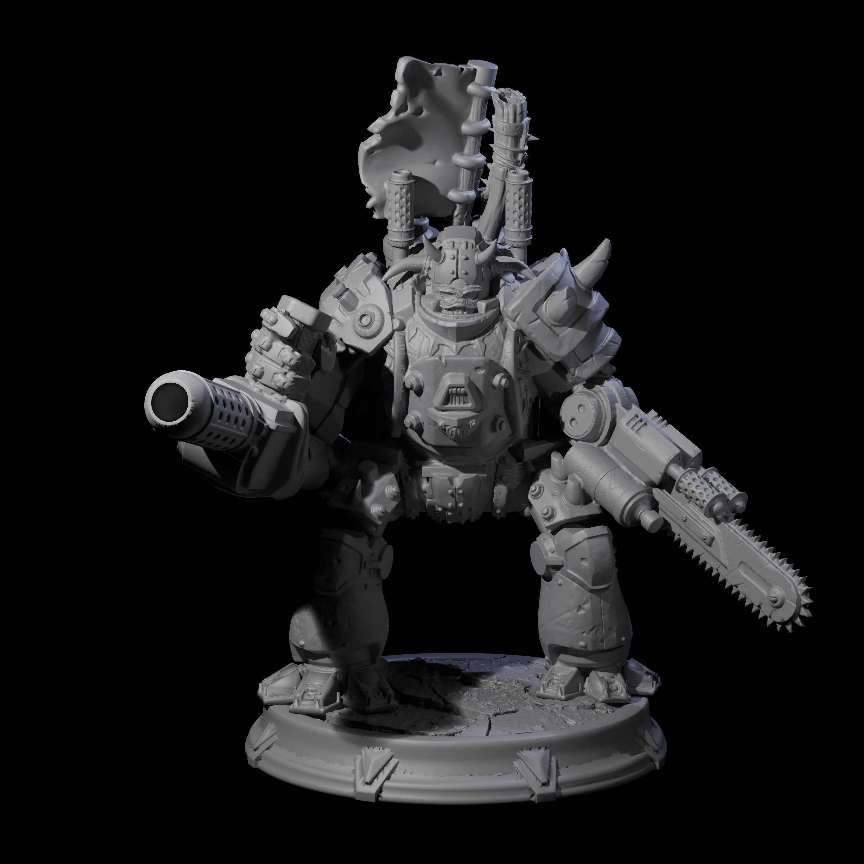 Hulking Space Knight Miniature for Dungeons and Dragons, Pathfinder or other TTRPGs