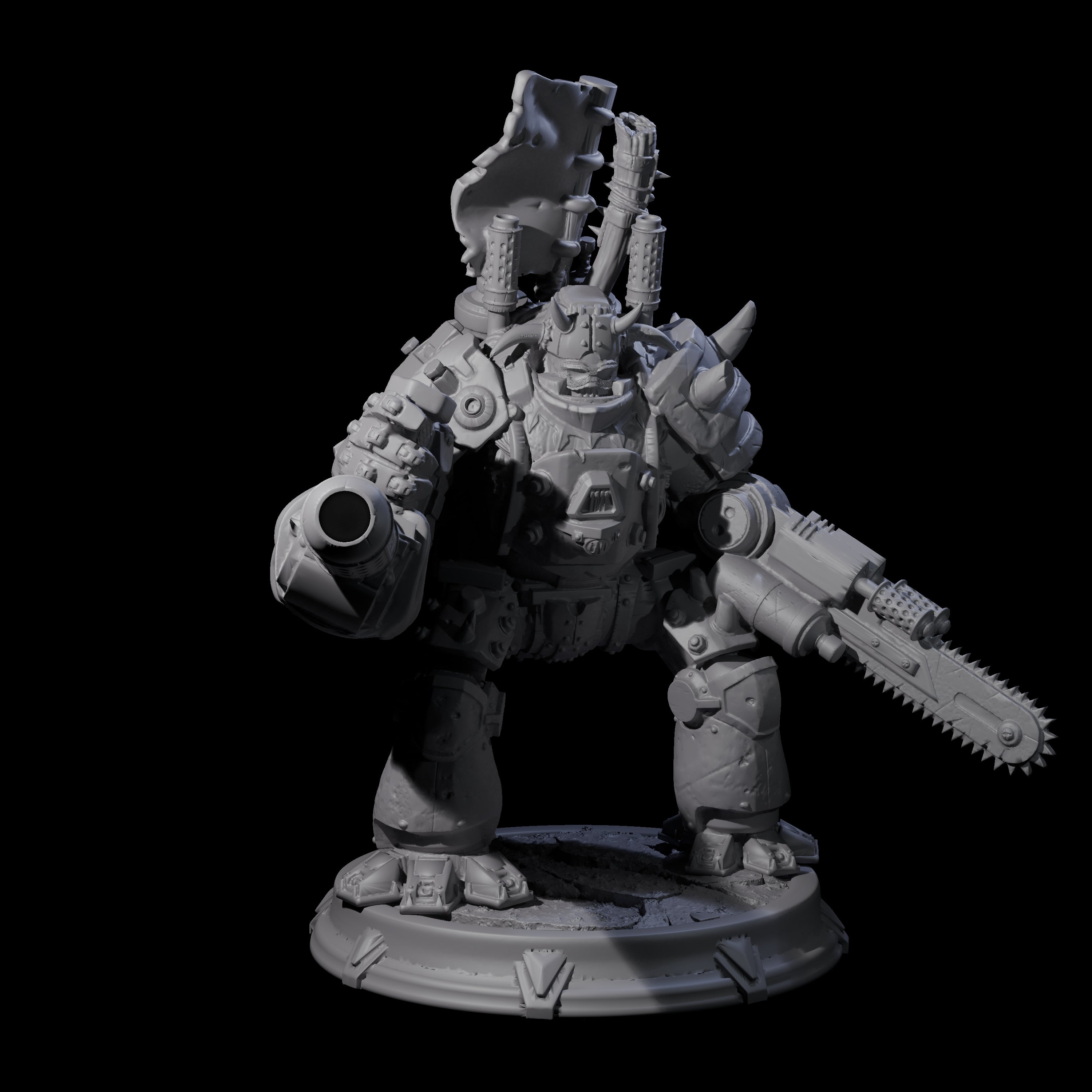 Hulking Space Knight Miniature for Dungeons and Dragons, Pathfinder or other TTRPGs