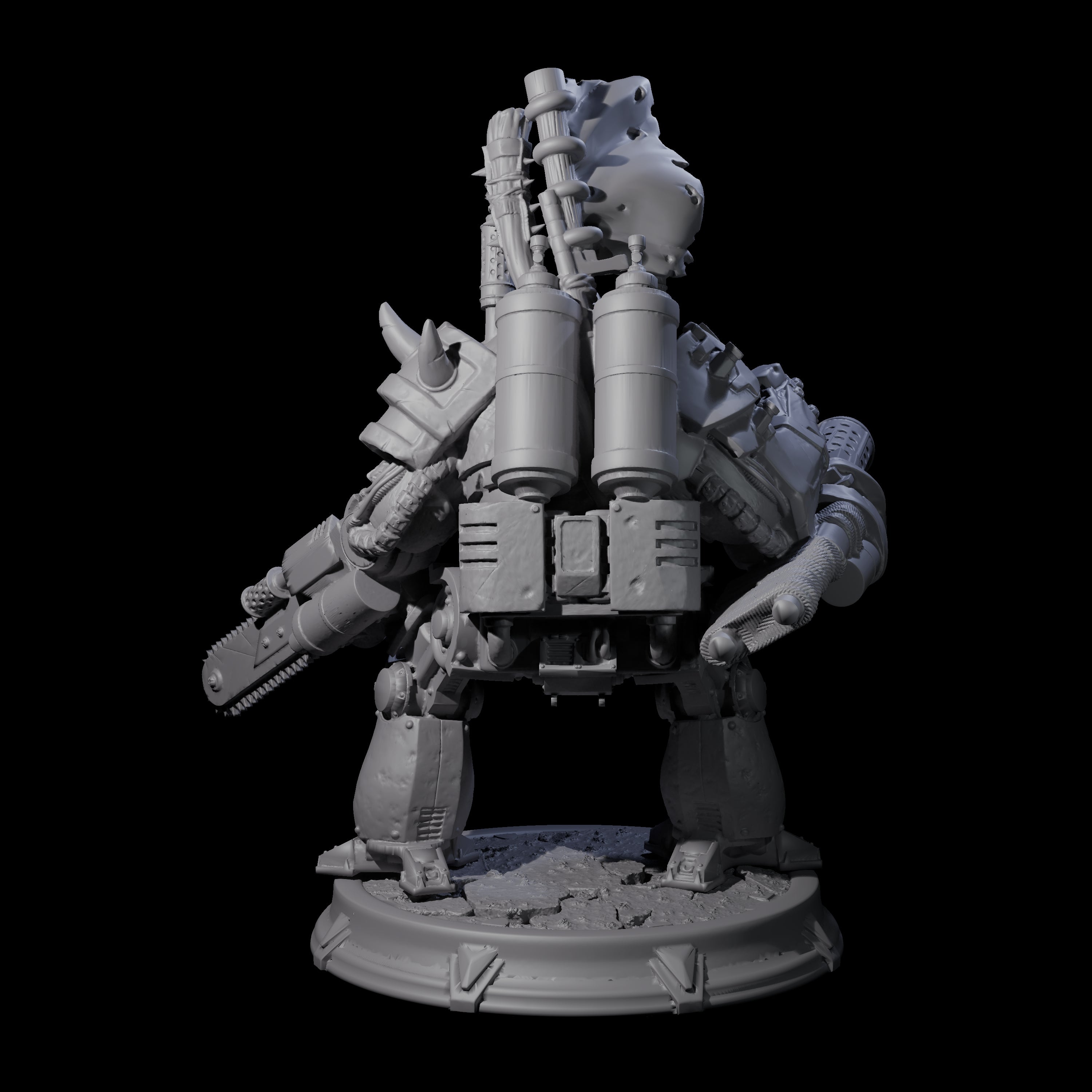 Hulking Space Knight Miniature for Dungeons and Dragons, Pathfinder or other TTRPGs