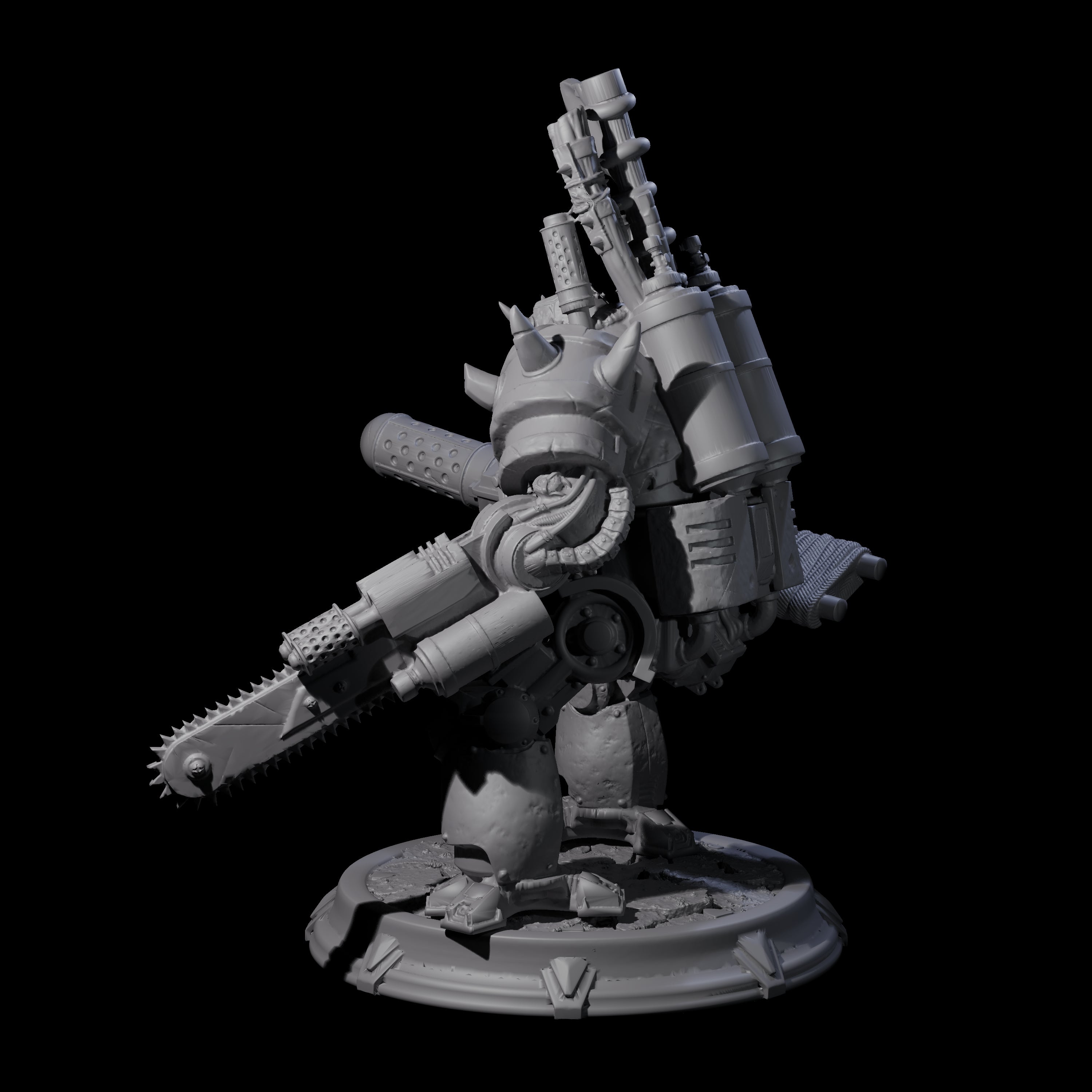 Hulking Space Knight Miniature for Dungeons and Dragons, Pathfinder or other TTRPGs