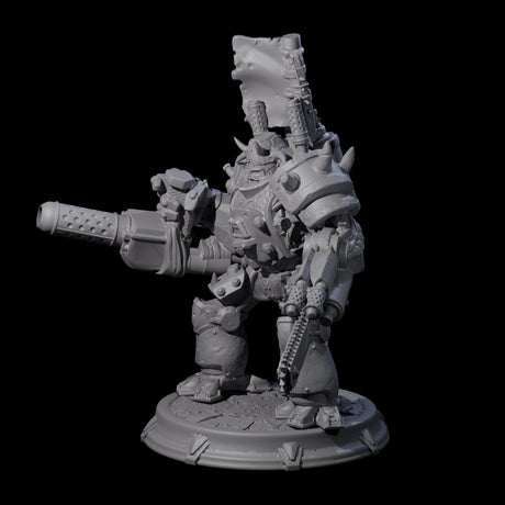 Hulking Space Knight Miniature for Dungeons and Dragons, Pathfinder or other TTRPGs