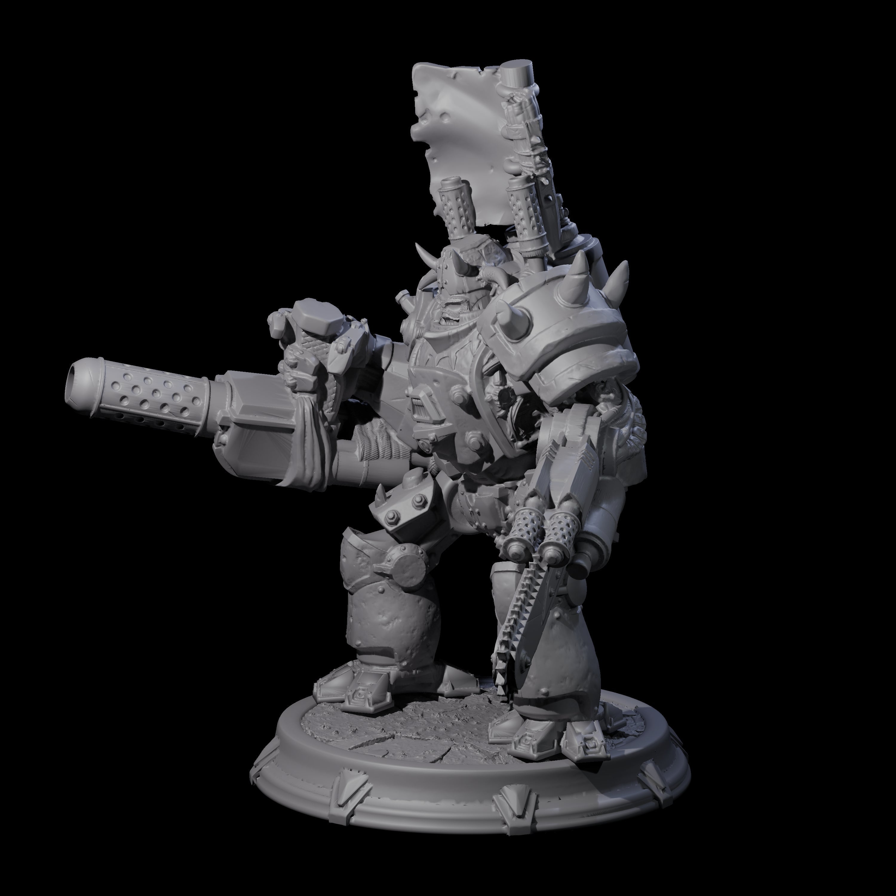 Hulking Space Knight Miniature for Dungeons and Dragons, Pathfinder or other TTRPGs